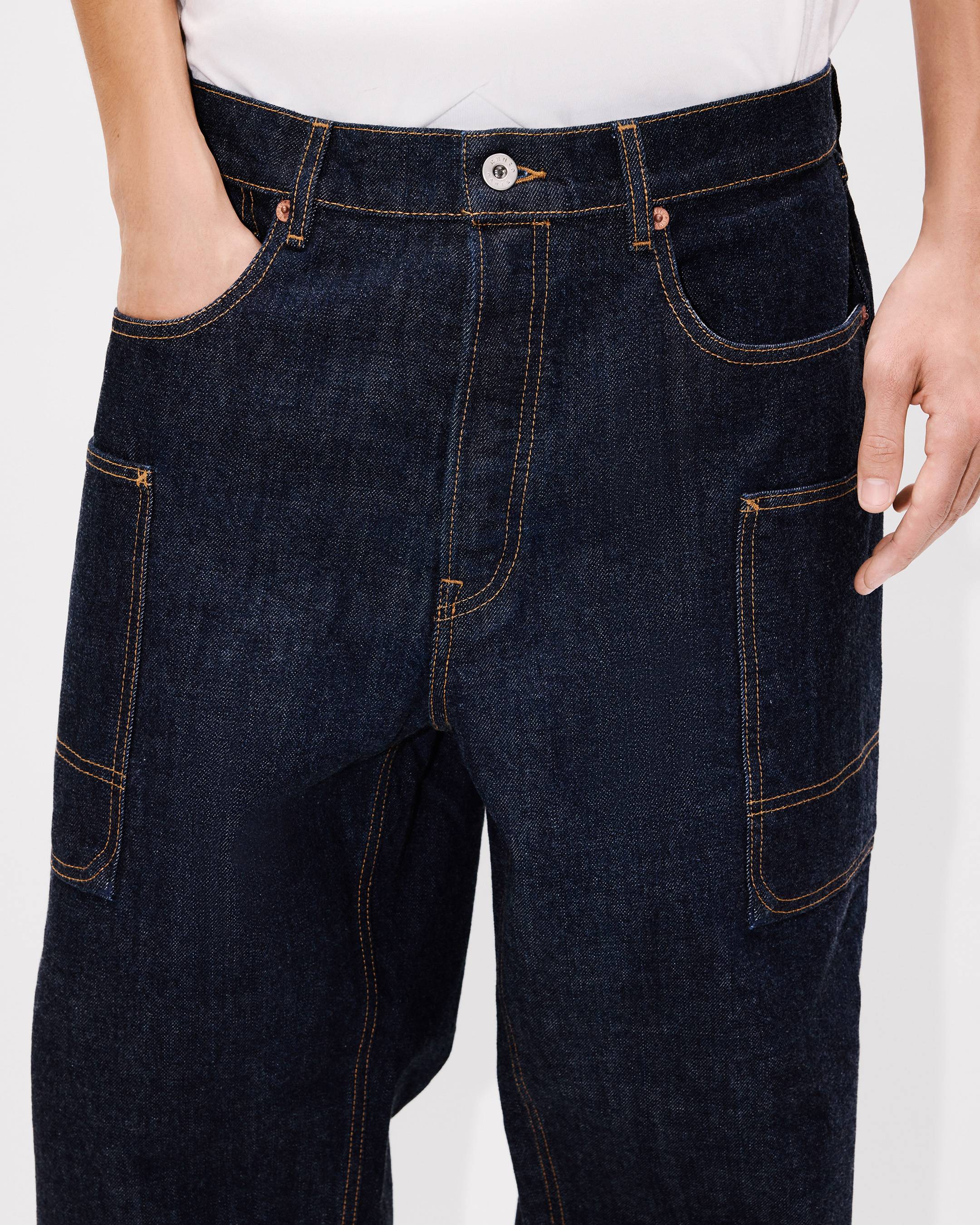 Kenzo Winter Holidays Cargo Monkey Fit Jeans In Japanese Denim