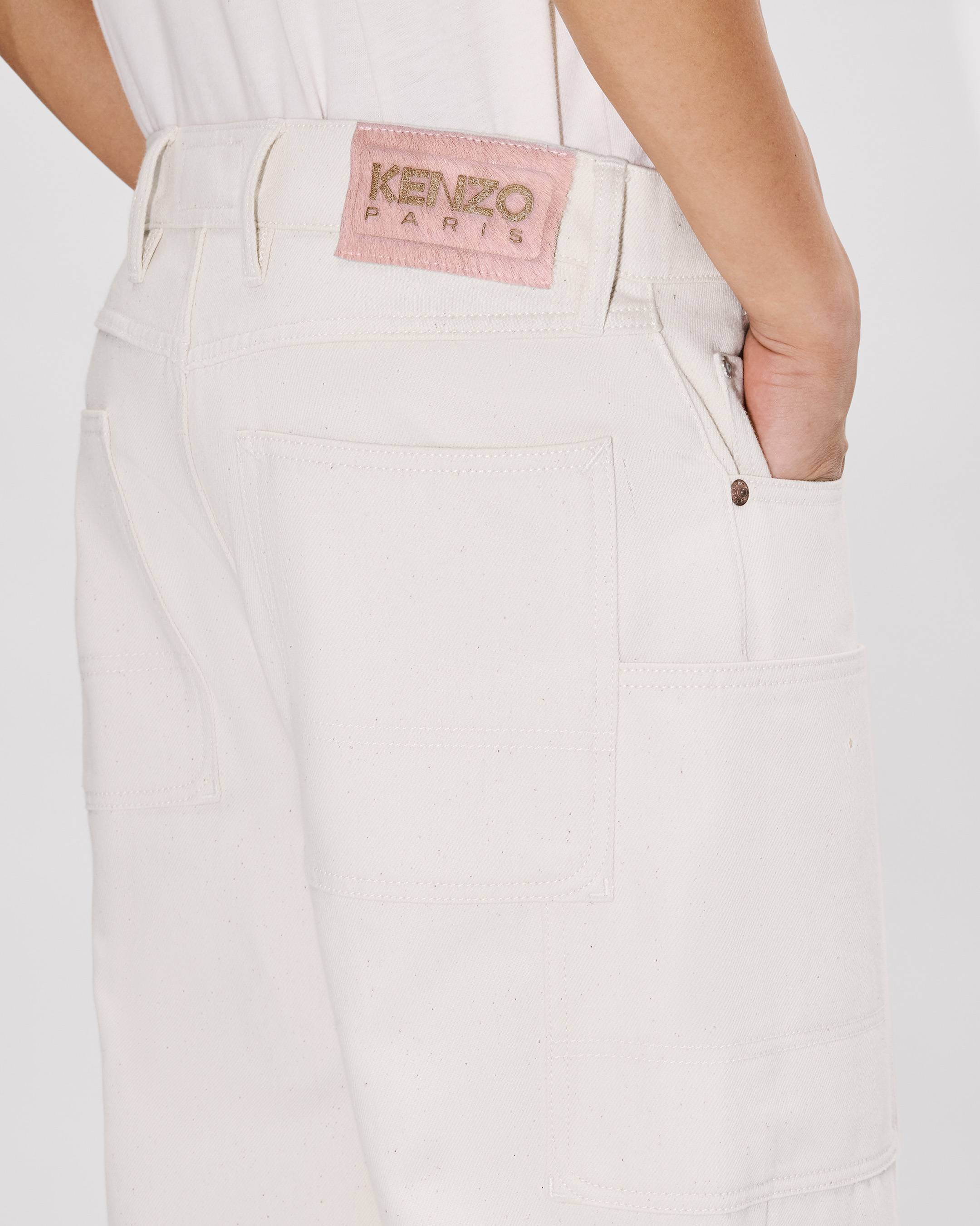 Kenzo Cargo Monkey Fit Jeans In Japanese Denim