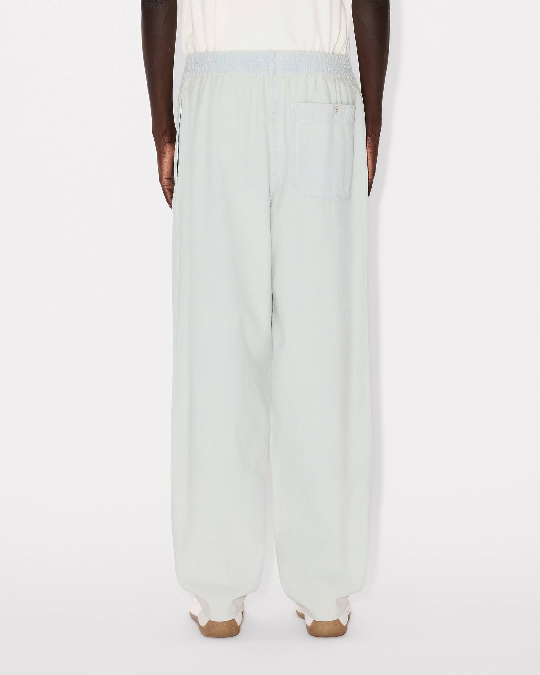 Kenzo Jogpants In Stone Bleach Chambray
