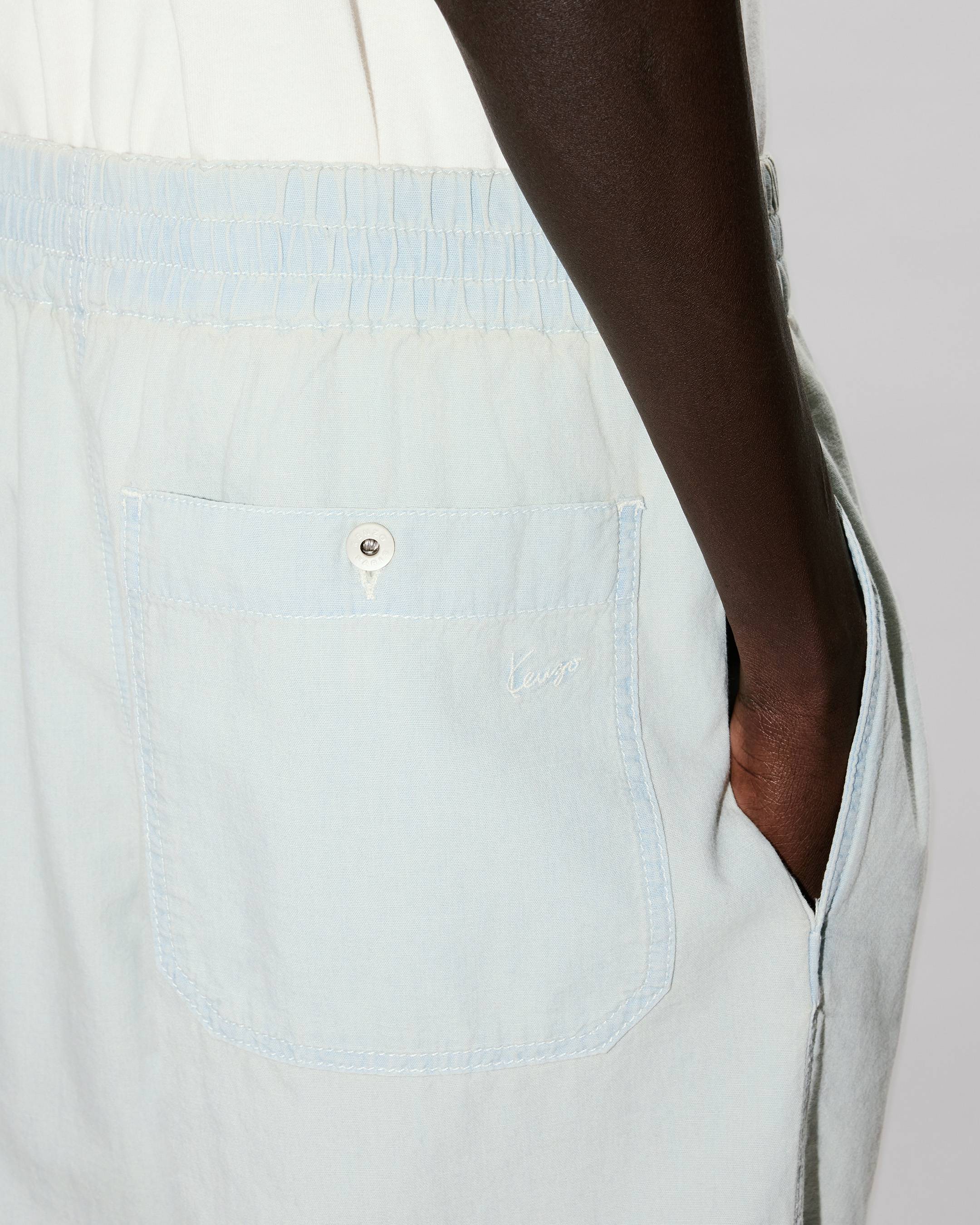 Kenzo Jogpants In Stone Bleach Chambray