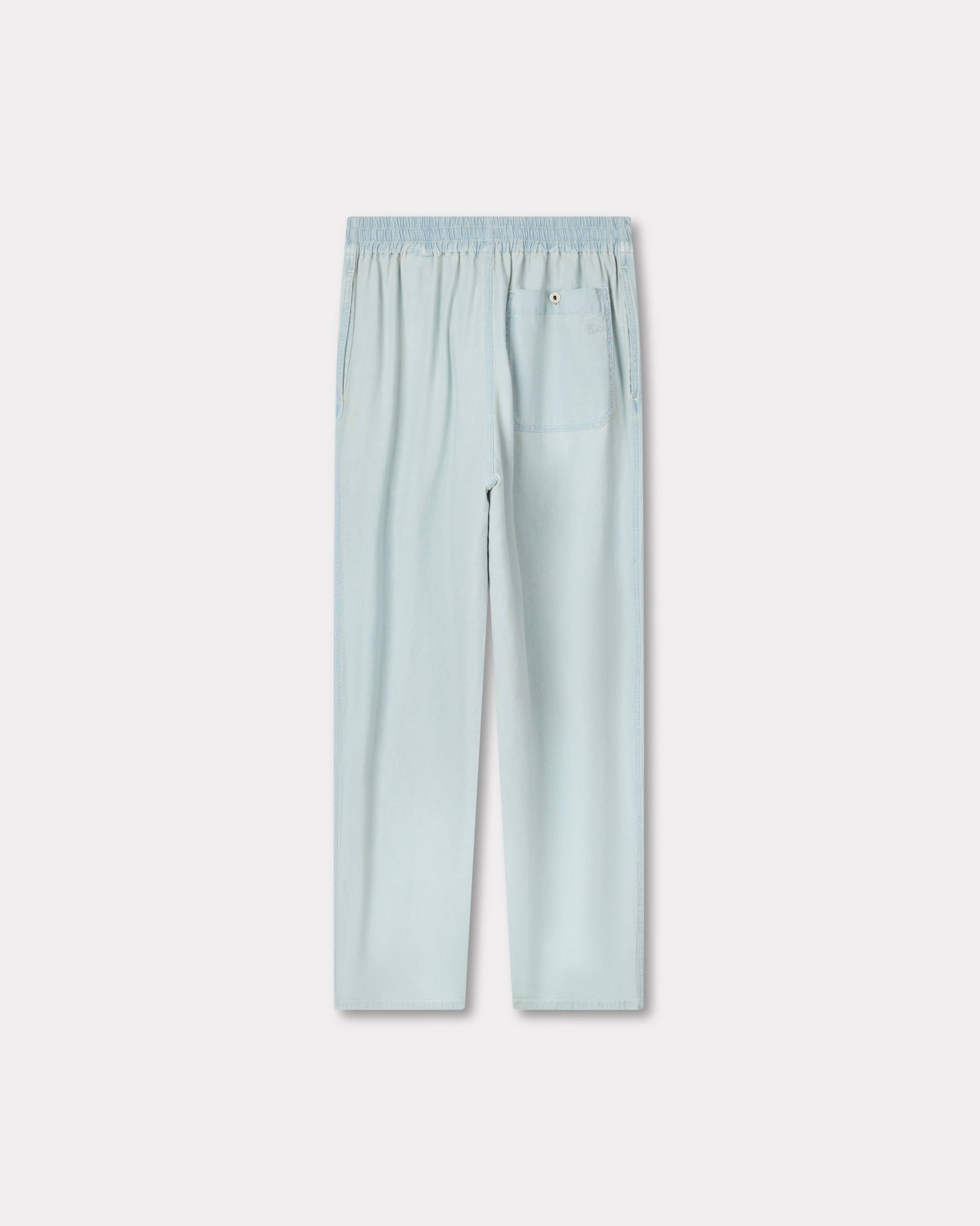 Kenzo Jogpants In Stone Bleach Chambray