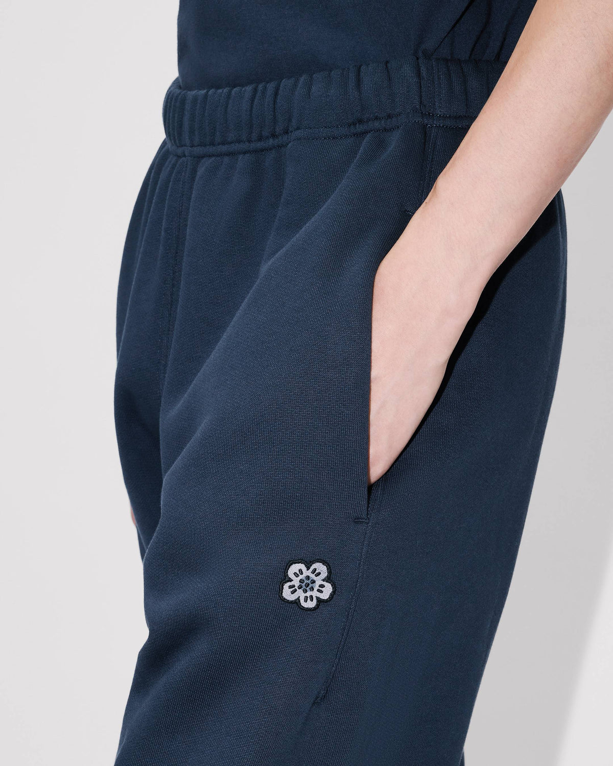Kenzo Boke Flower Embroidered Jogpants In Cotton