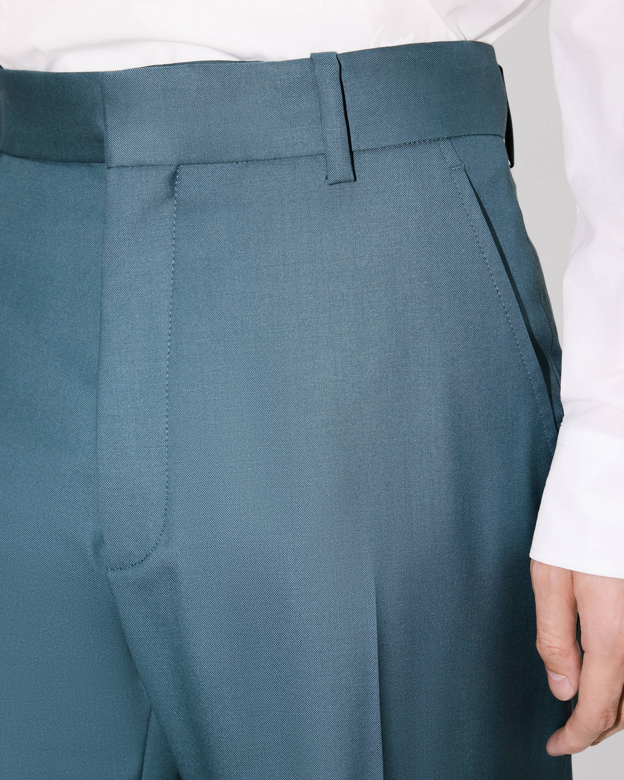 Kenzo Straight Tailored Pants In Virgin Wool