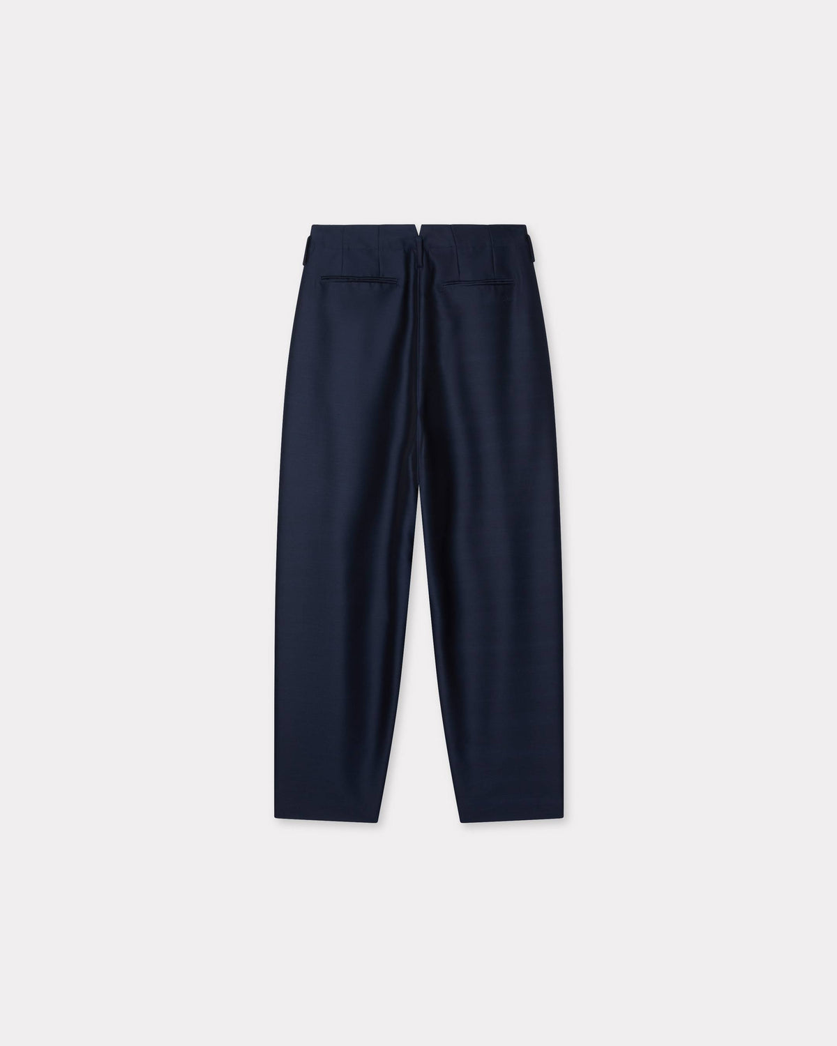 Kenzo Pleated Pants In Virgin Wool Silk