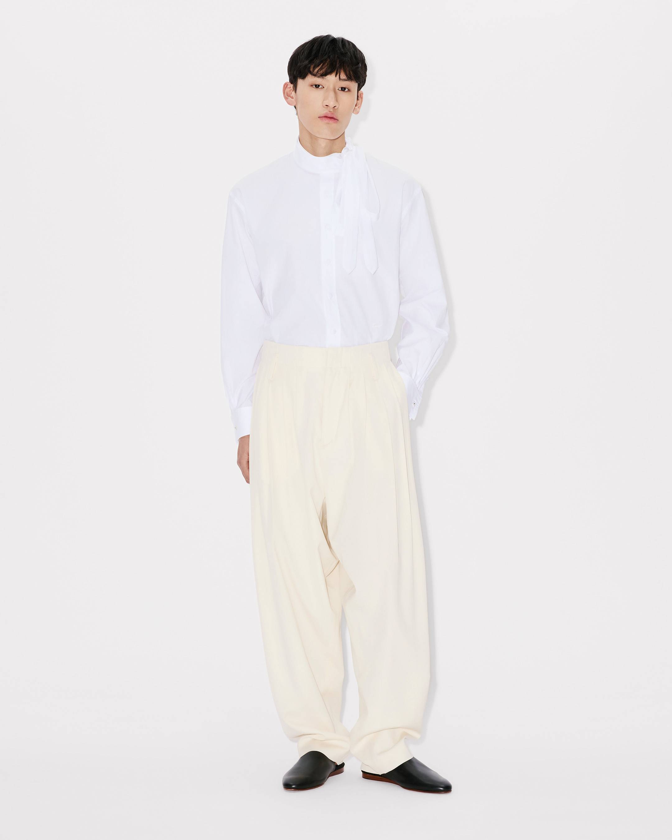 Kenzo Pleated Pants In Virgin Wool