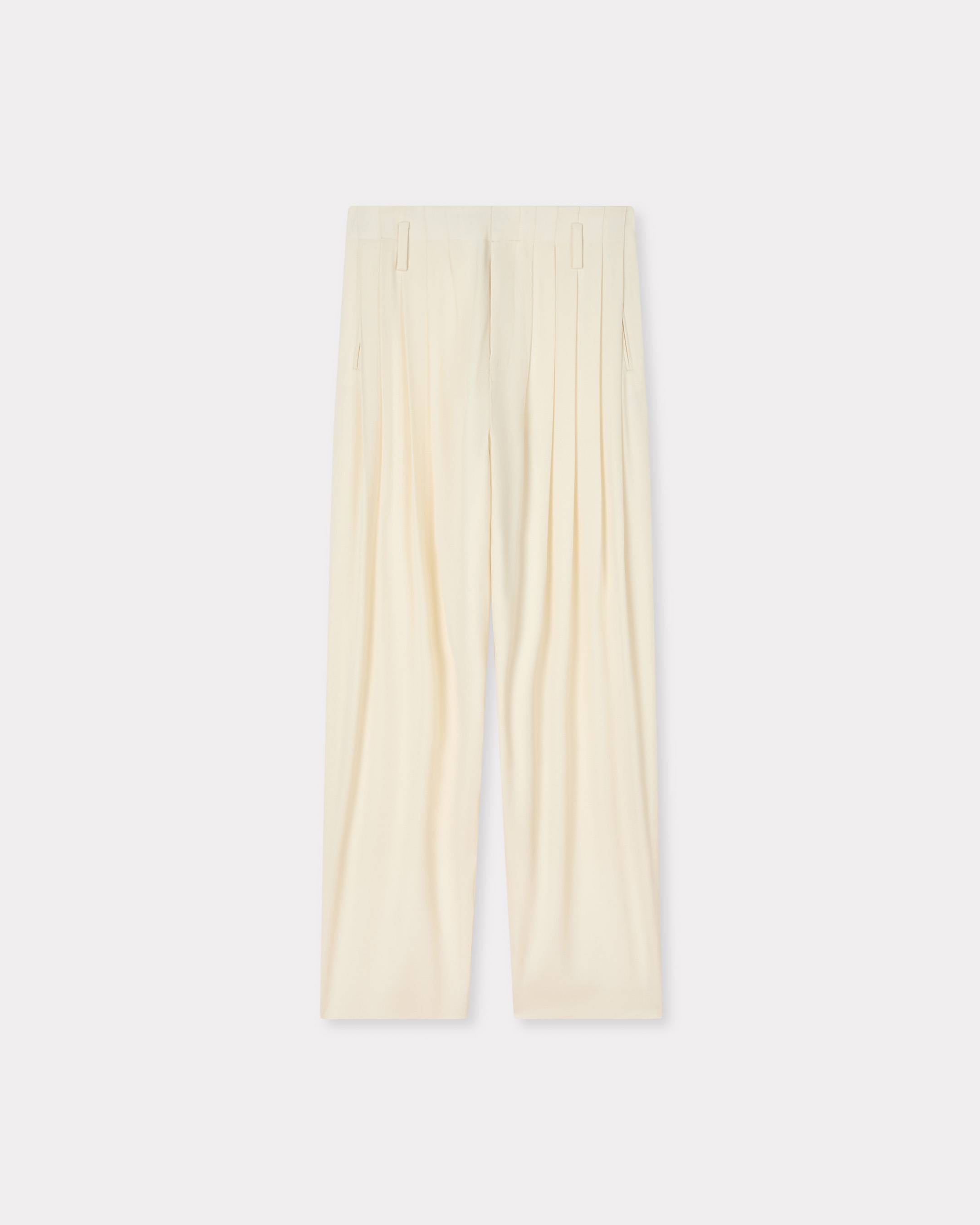 Kenzo Pleated Pants In Virgin Wool