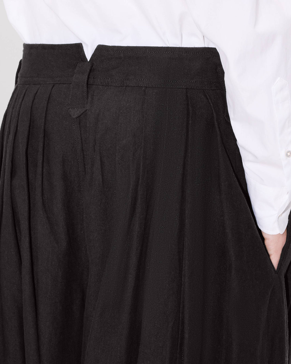 Kenzo Balloon Pleated Pants In Cotton Hemp