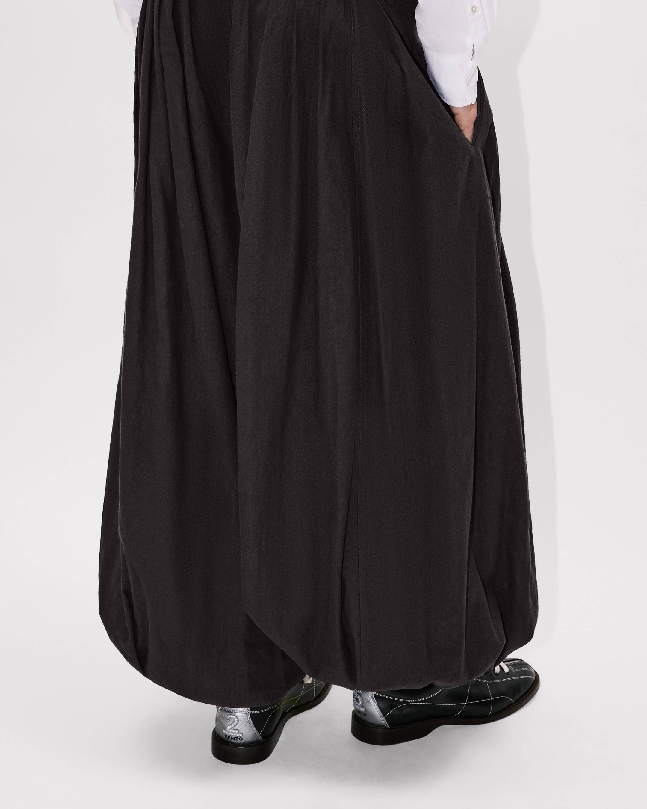 Kenzo Balloon Pleated Pants In Cotton Hemp