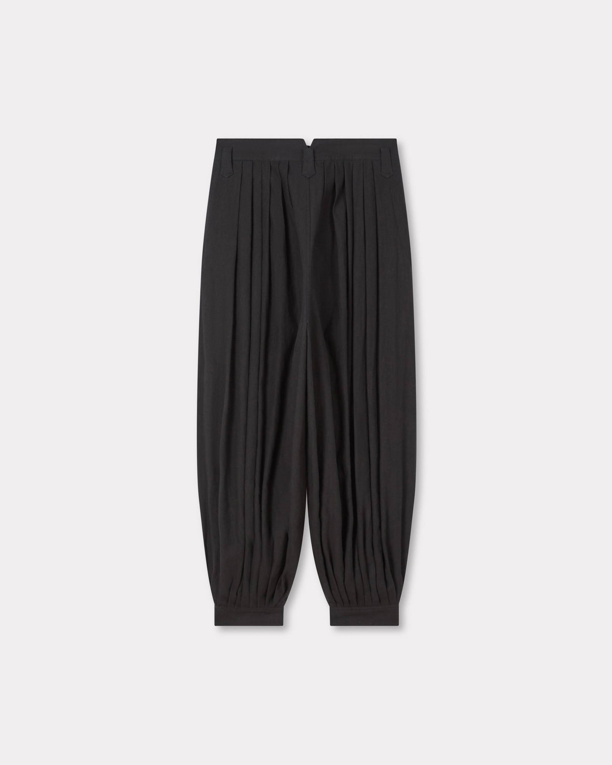 Kenzo Balloon Pleated Pants In Cotton Hemp