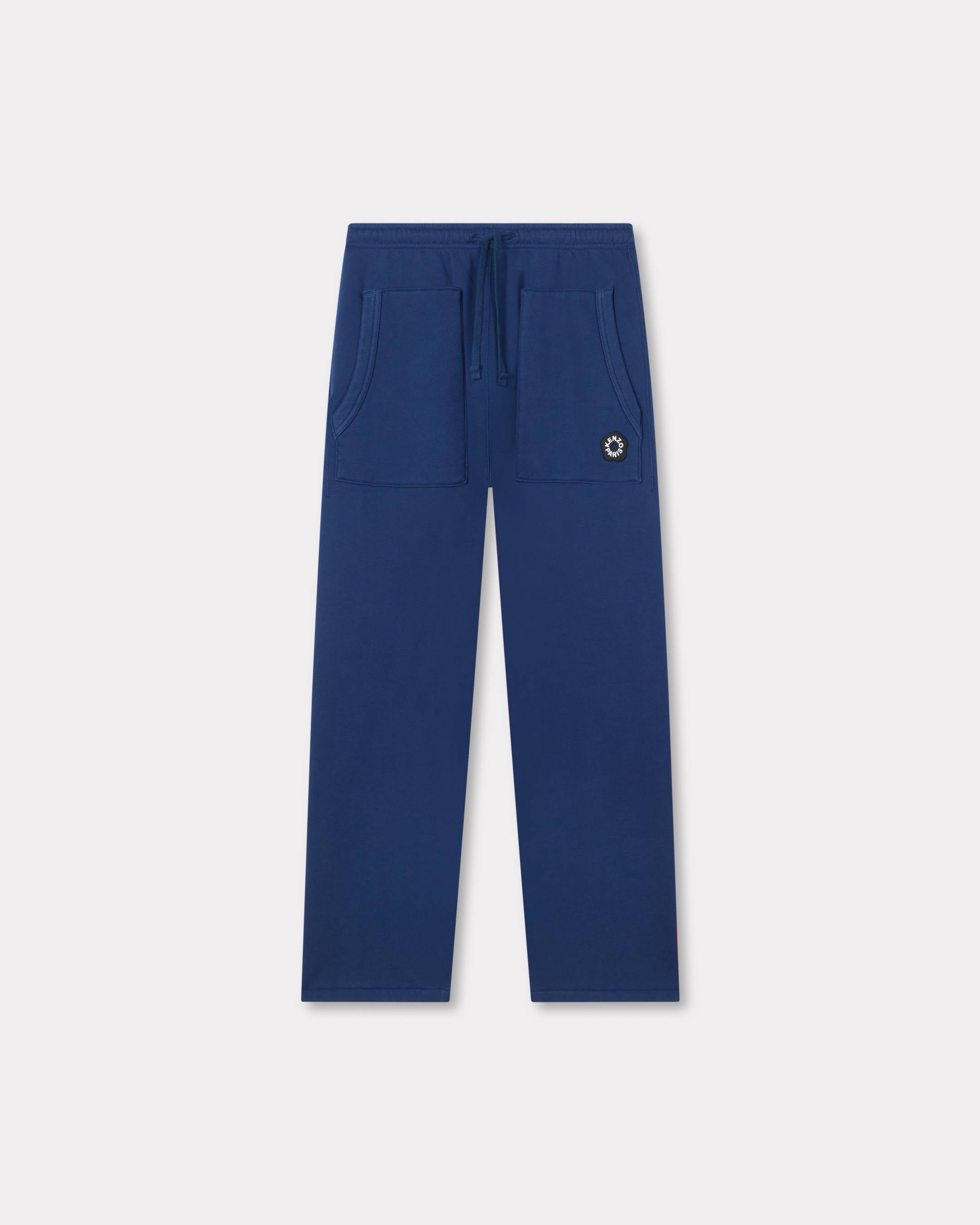 Kenzo Boke Flower 20 Embroidered Straight Jopants In Cotton