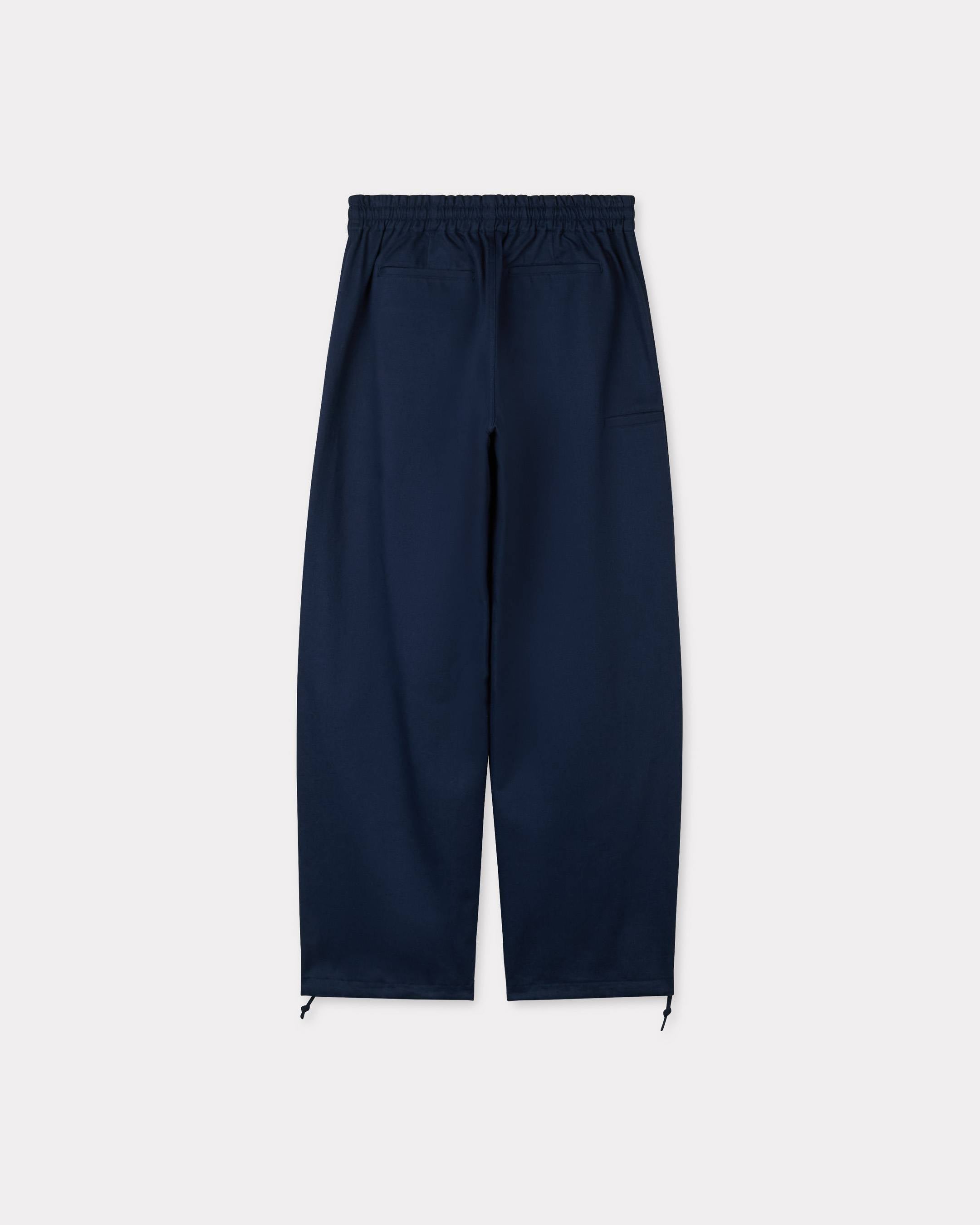 Kenzo Elasticated Pants In Herringbone Cotton