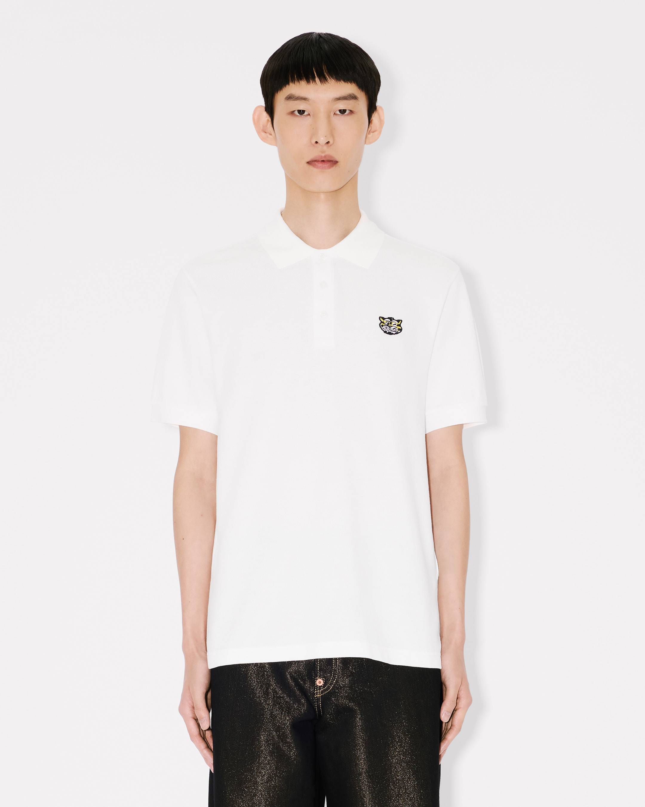Kenzo Wild Tiger Slim Polo In Cotton