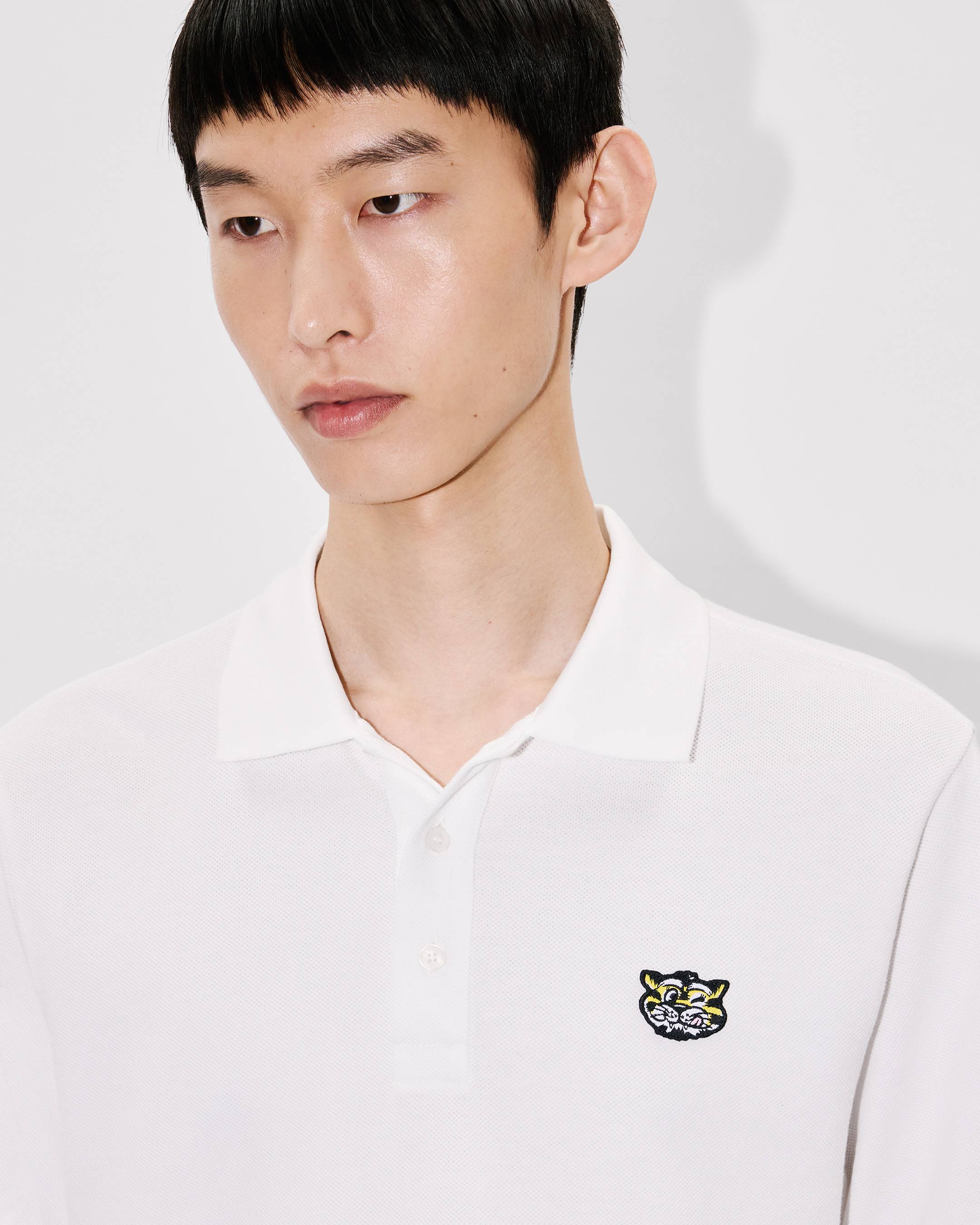 Kenzo Wild Tiger Slim Polo In Cotton