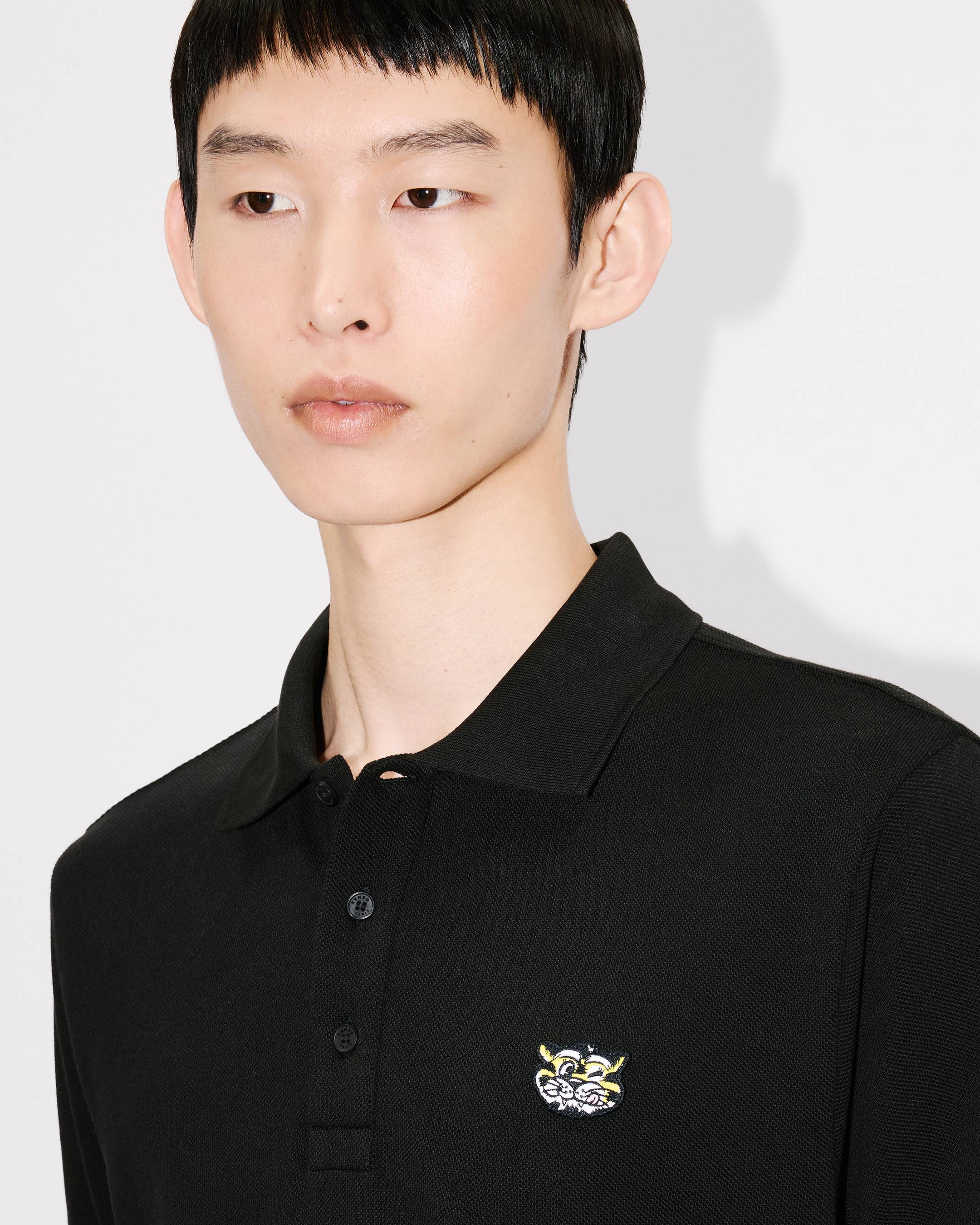 Kenzo Wild Tiger Slim Polo In Cotton
