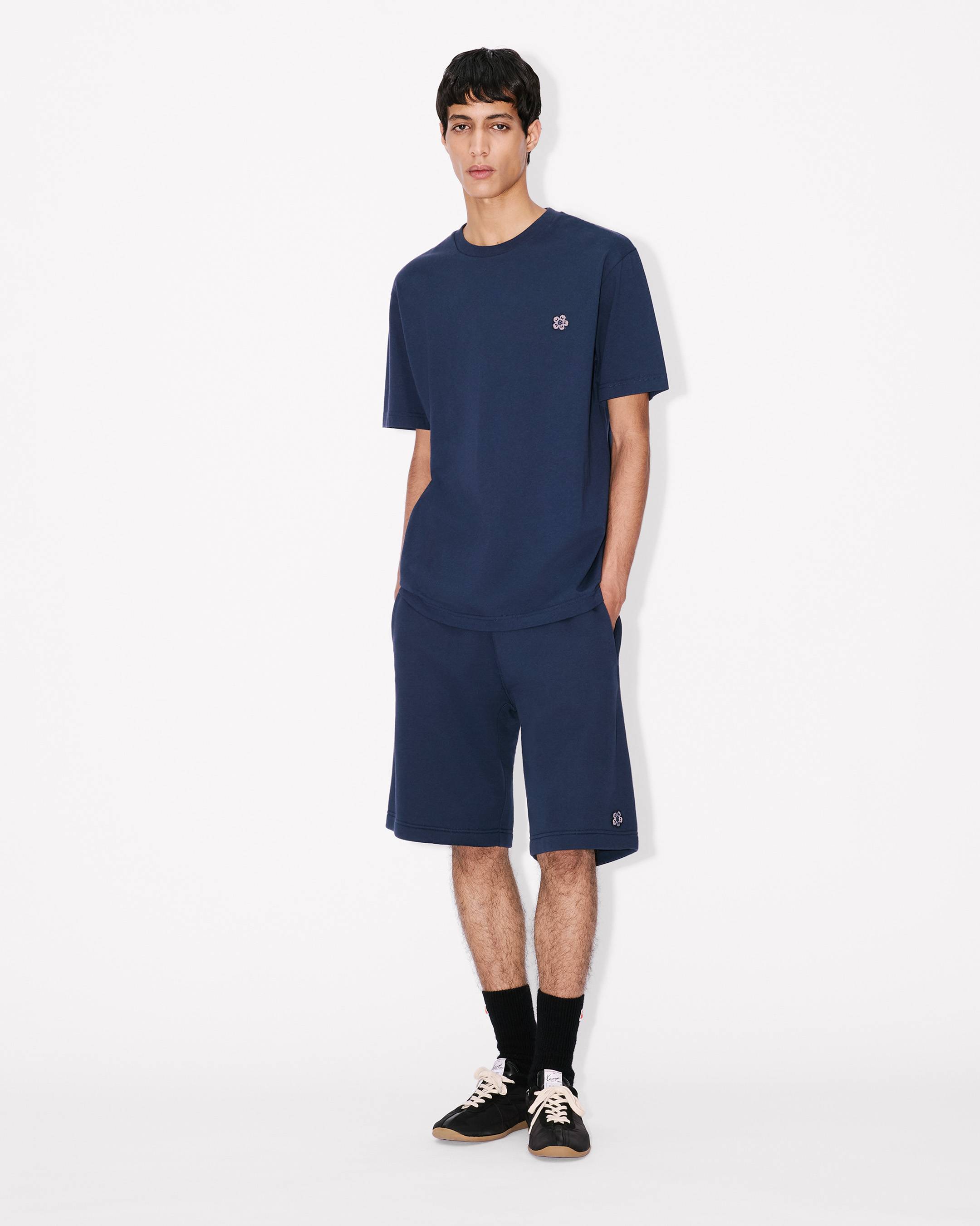 Kenzo Boke Flower Embroidered Shorts In Cotton