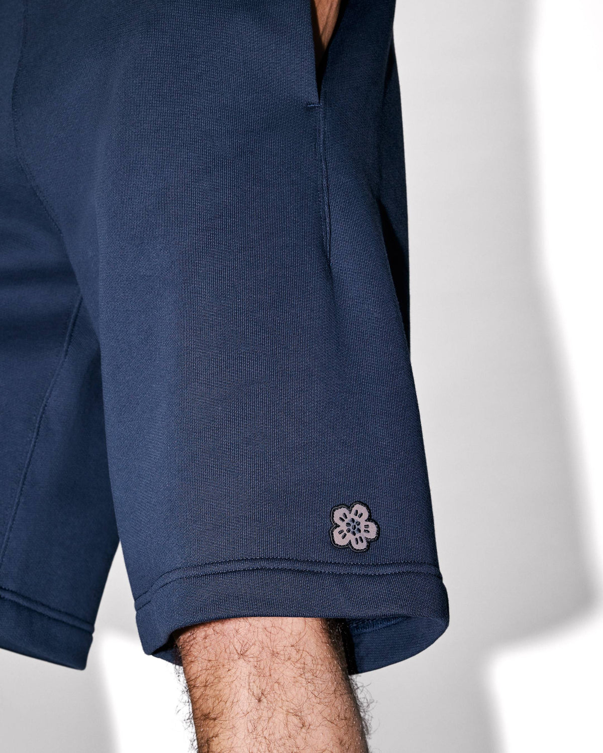 Kenzo Boke Flower Embroidered Shorts In Cotton