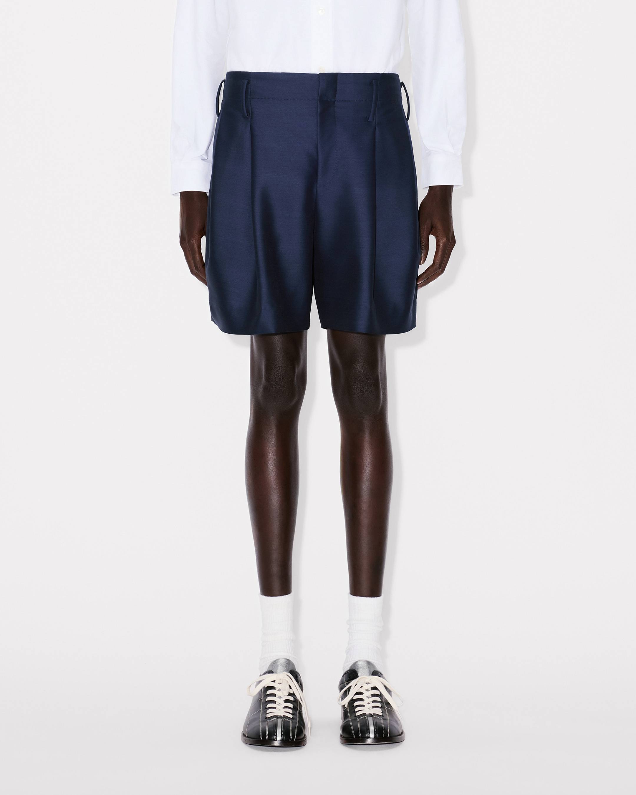 Kenzo Tailored Short In Virgin Wool And Silk