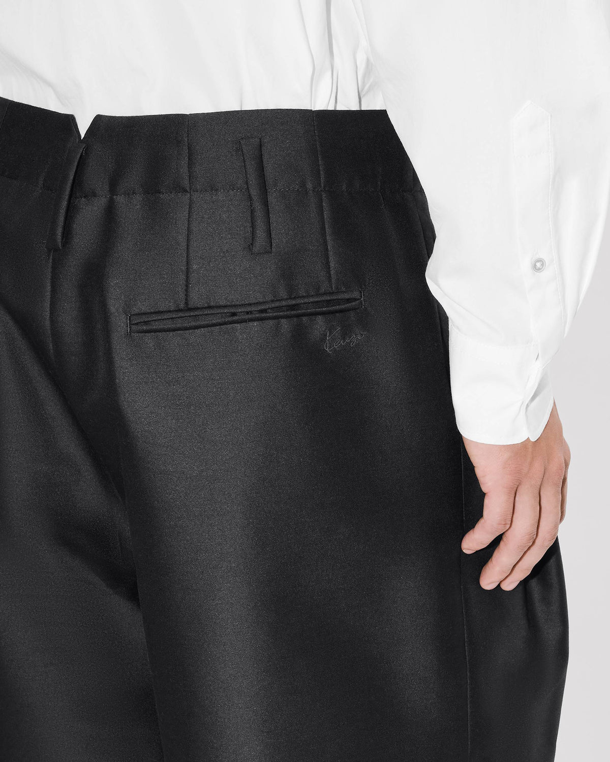Kenzo Tailored Short In Virgin Wool And Silk