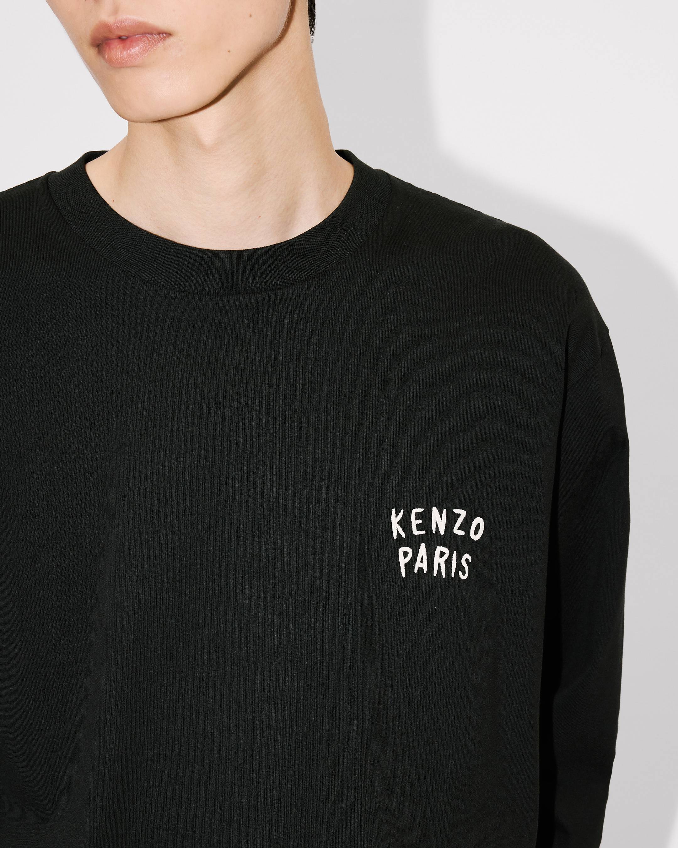 Kenzo Boke Heart Relax Long Sleeve Tshirt In Cotton