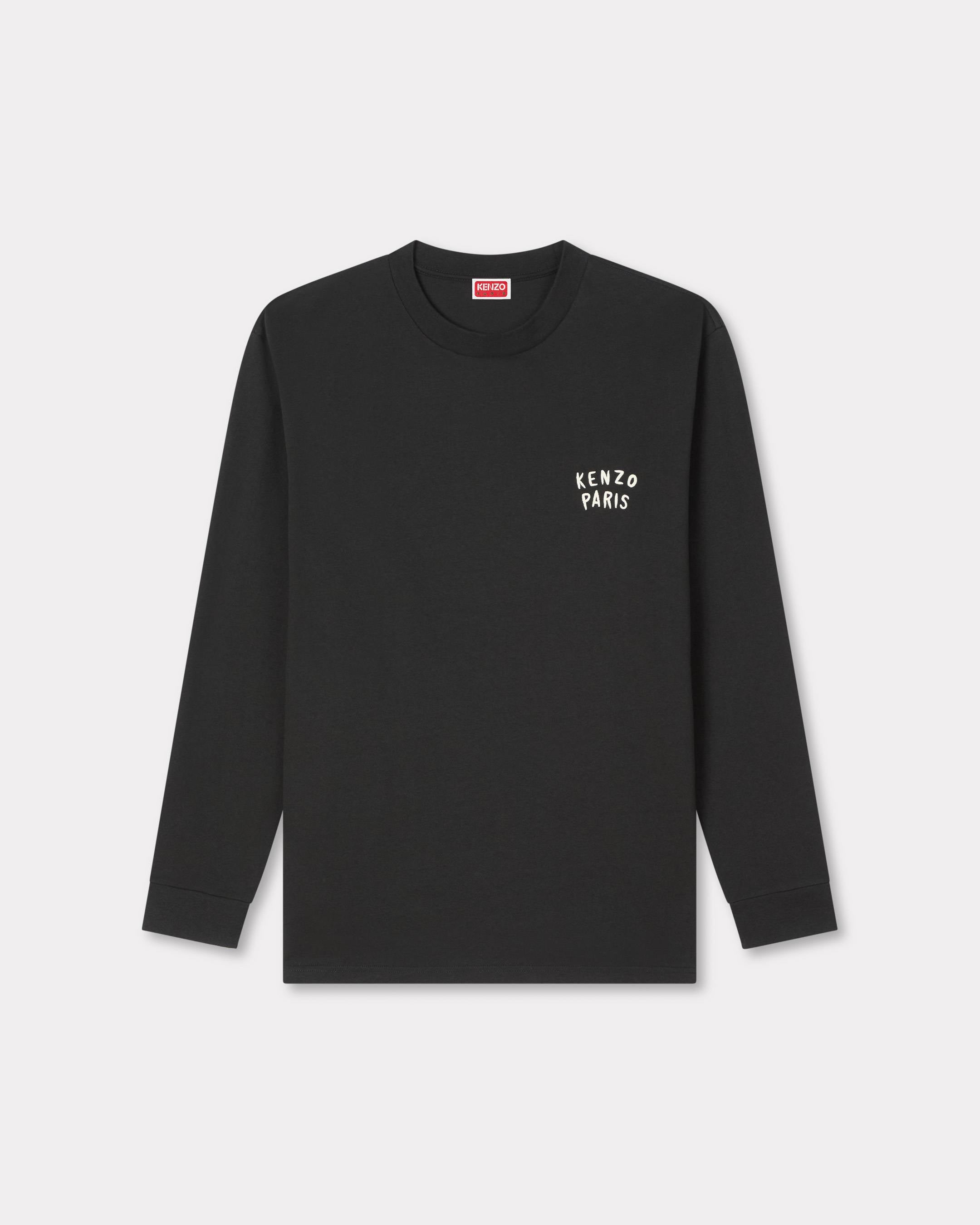 Kenzo Boke Heart Relax Long Sleeve Tshirt In Cotton