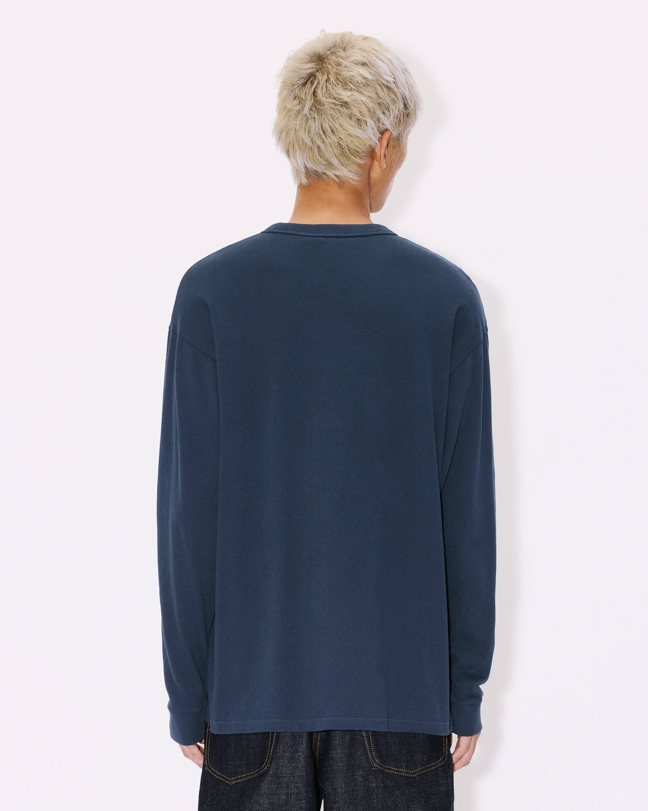 Kenzo Cartoon Outlined Relax Long Sleeve Tshirt In Cotton
