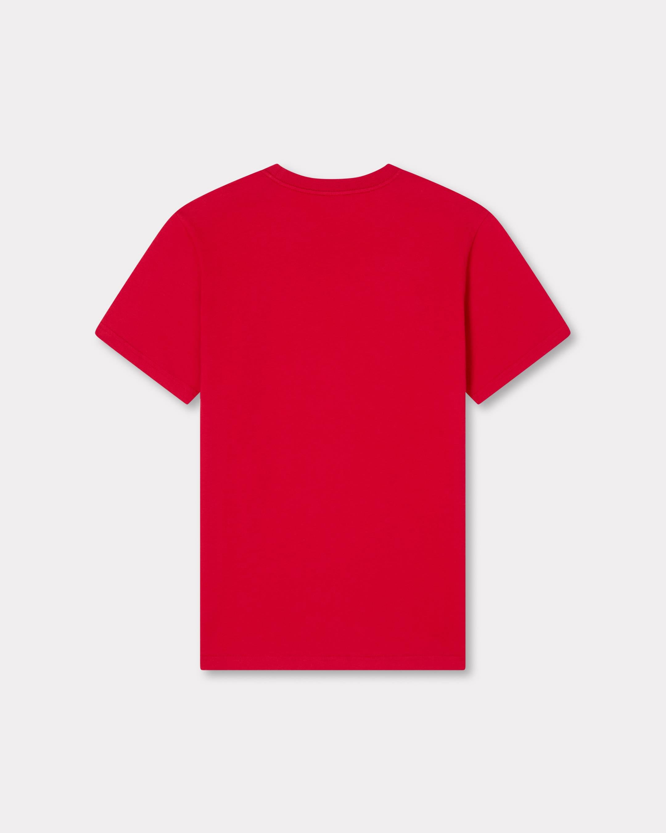Kenzo Boke Flower Embroidered Slim Tshirt In Cotton