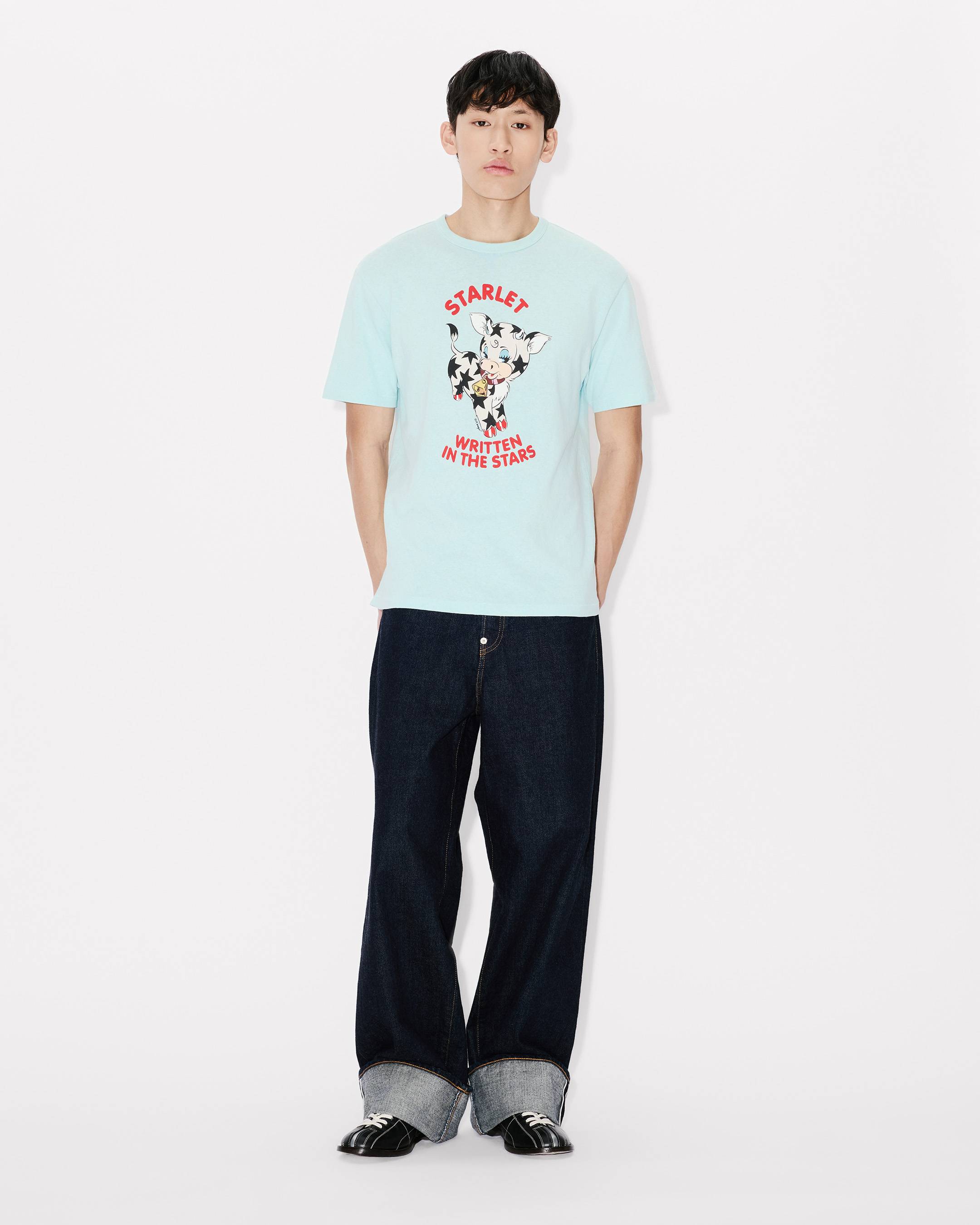 Kenzo Cartoon Genderless Slim Tshirt In Cotton