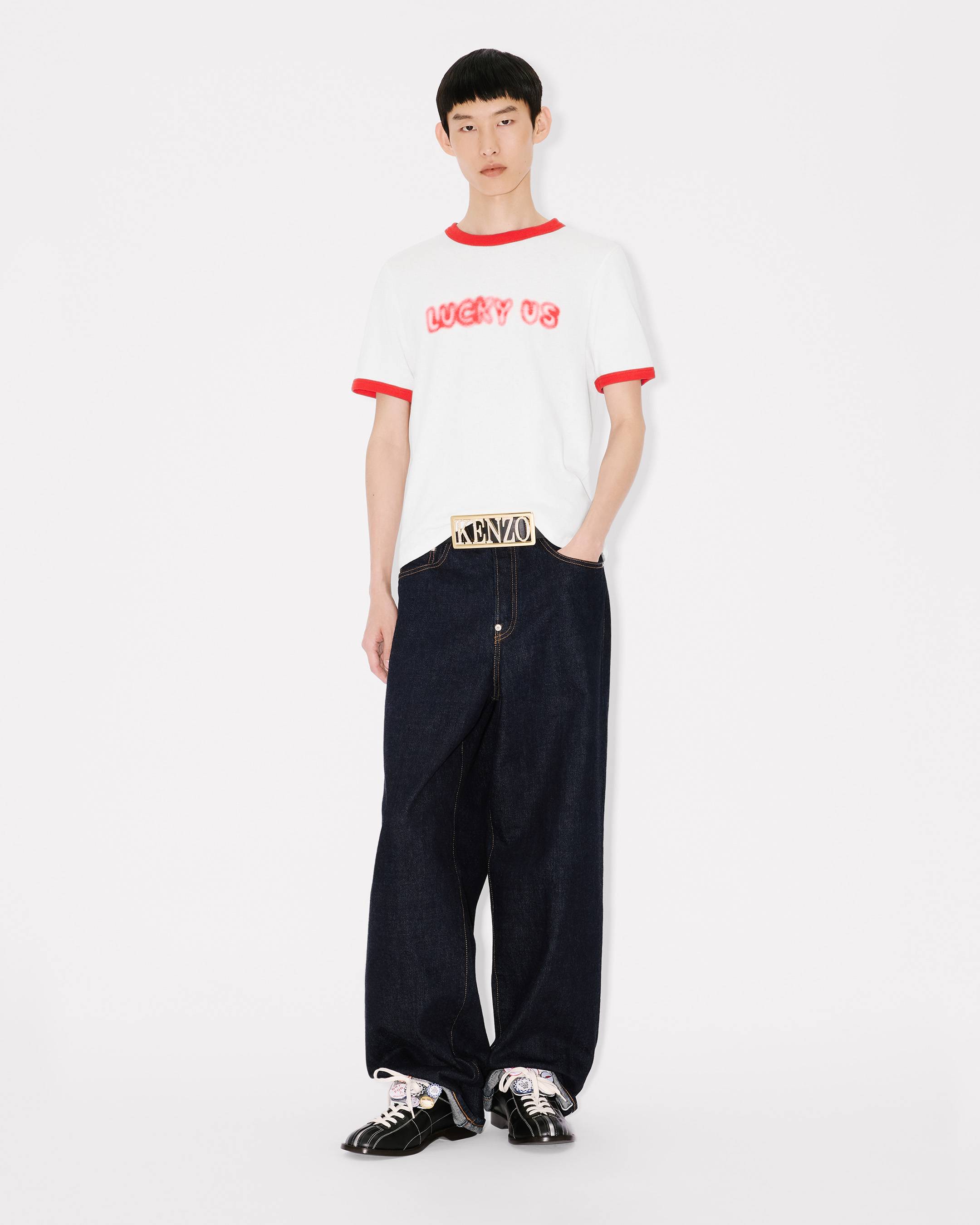 Kenzo Words Slim Tshirt In Cotton