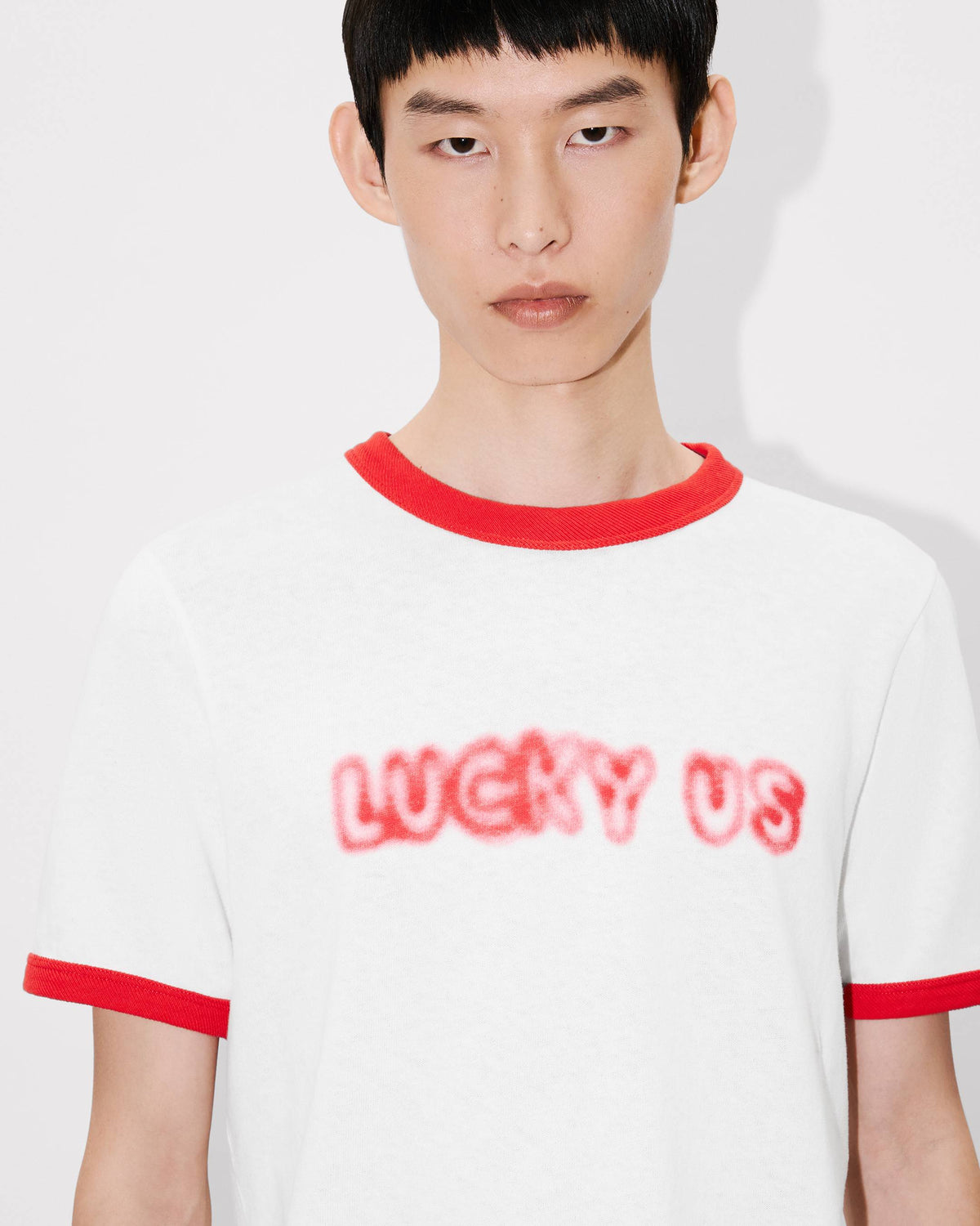 Kenzo Words Slim Tshirt In Cotton