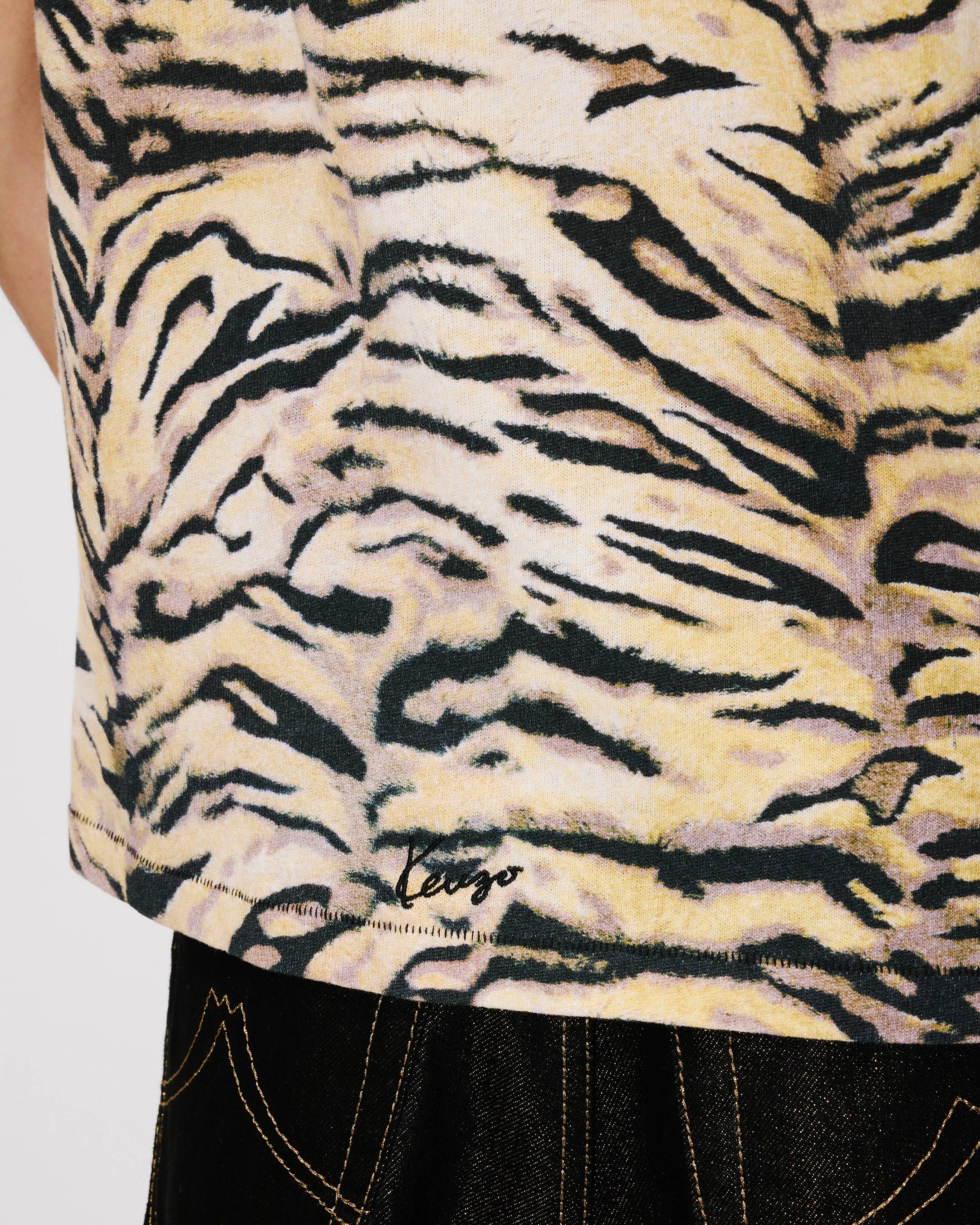 Kenzo Tiger Slim Tshirt In Cotton