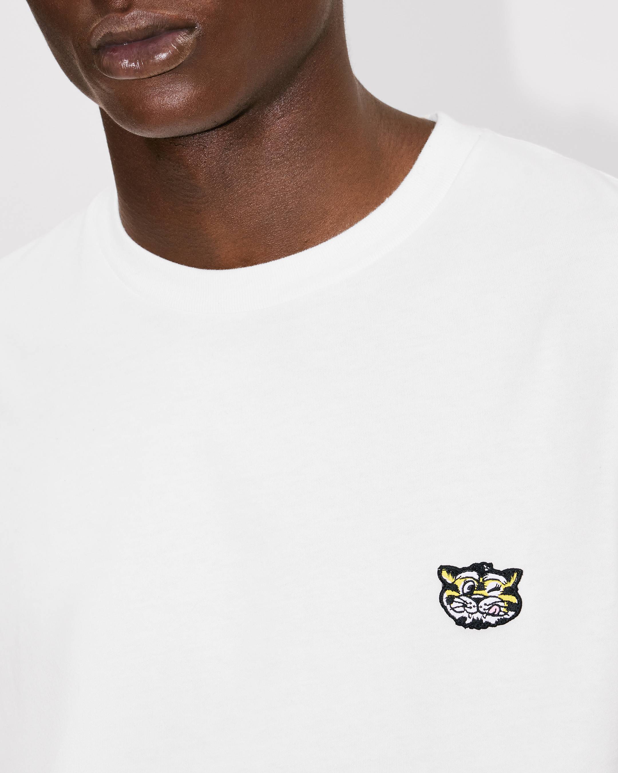 Kenzo Wild Tiger Embroidered Tshirt In Cotton