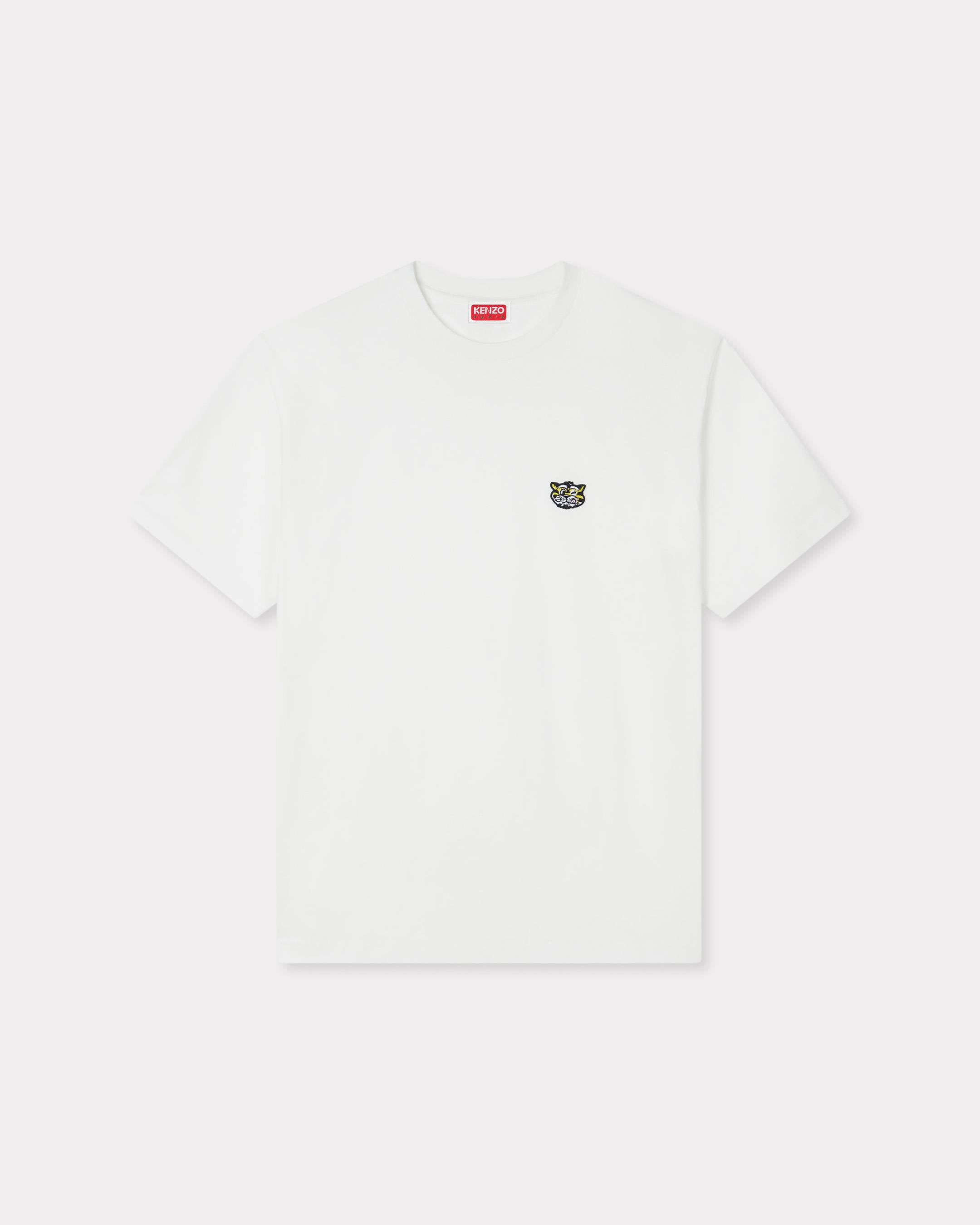 Kenzo Wild Tiger Embroidered Tshirt In Cotton