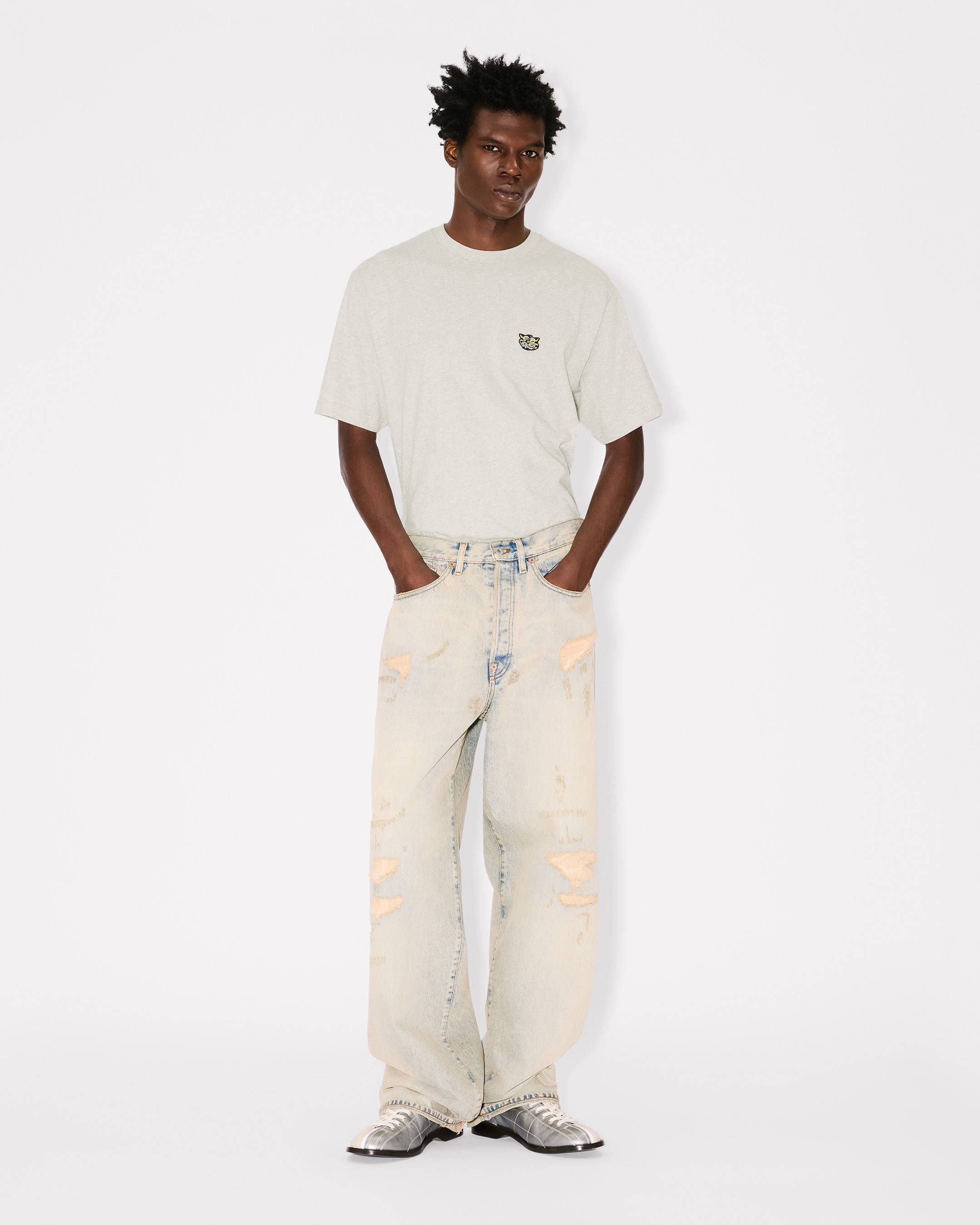 Kenzo Wild Tiger Embroidered Tshirt In Cotton