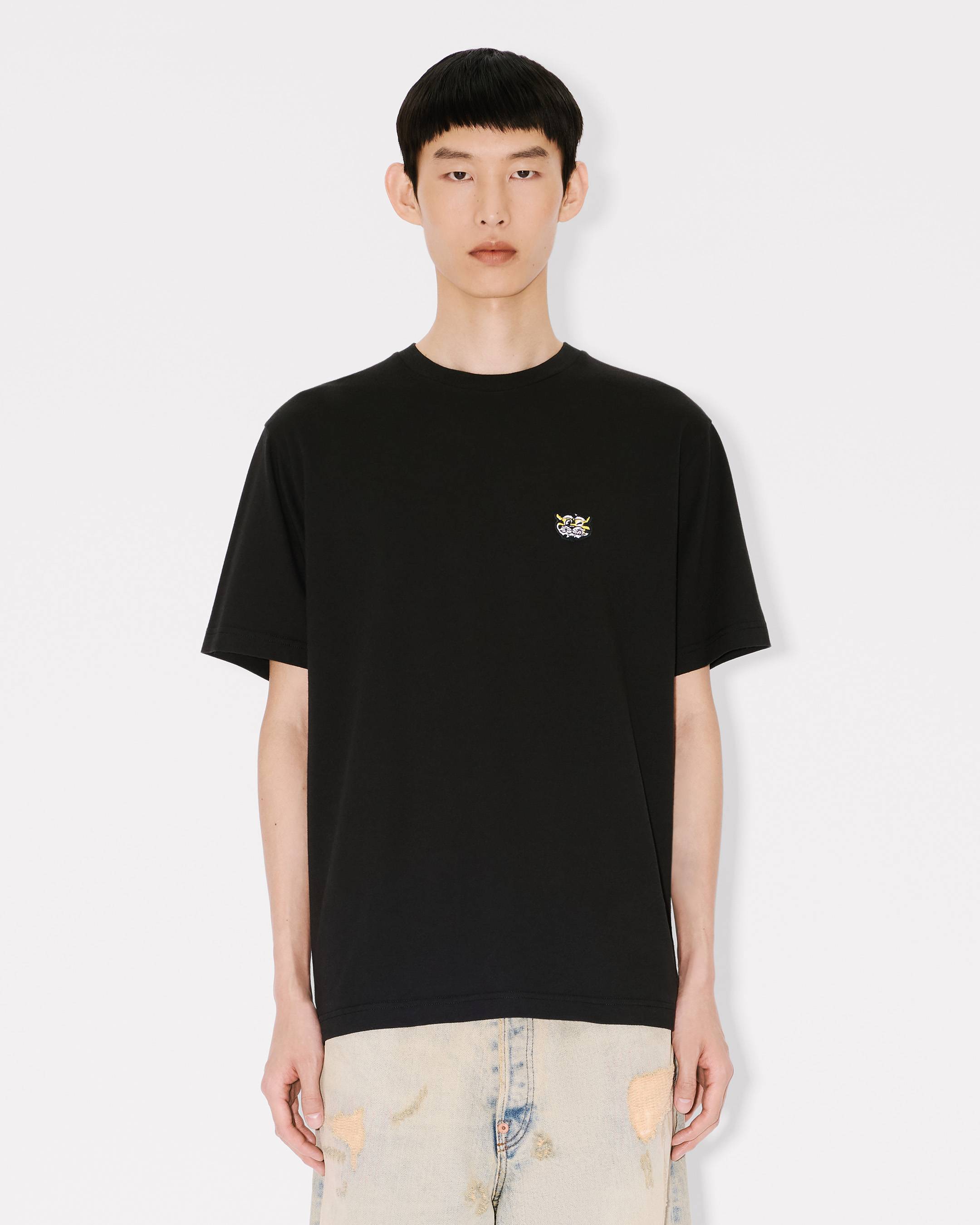 Kenzo Wild Tiger Embroidered Tshirt In Cotton