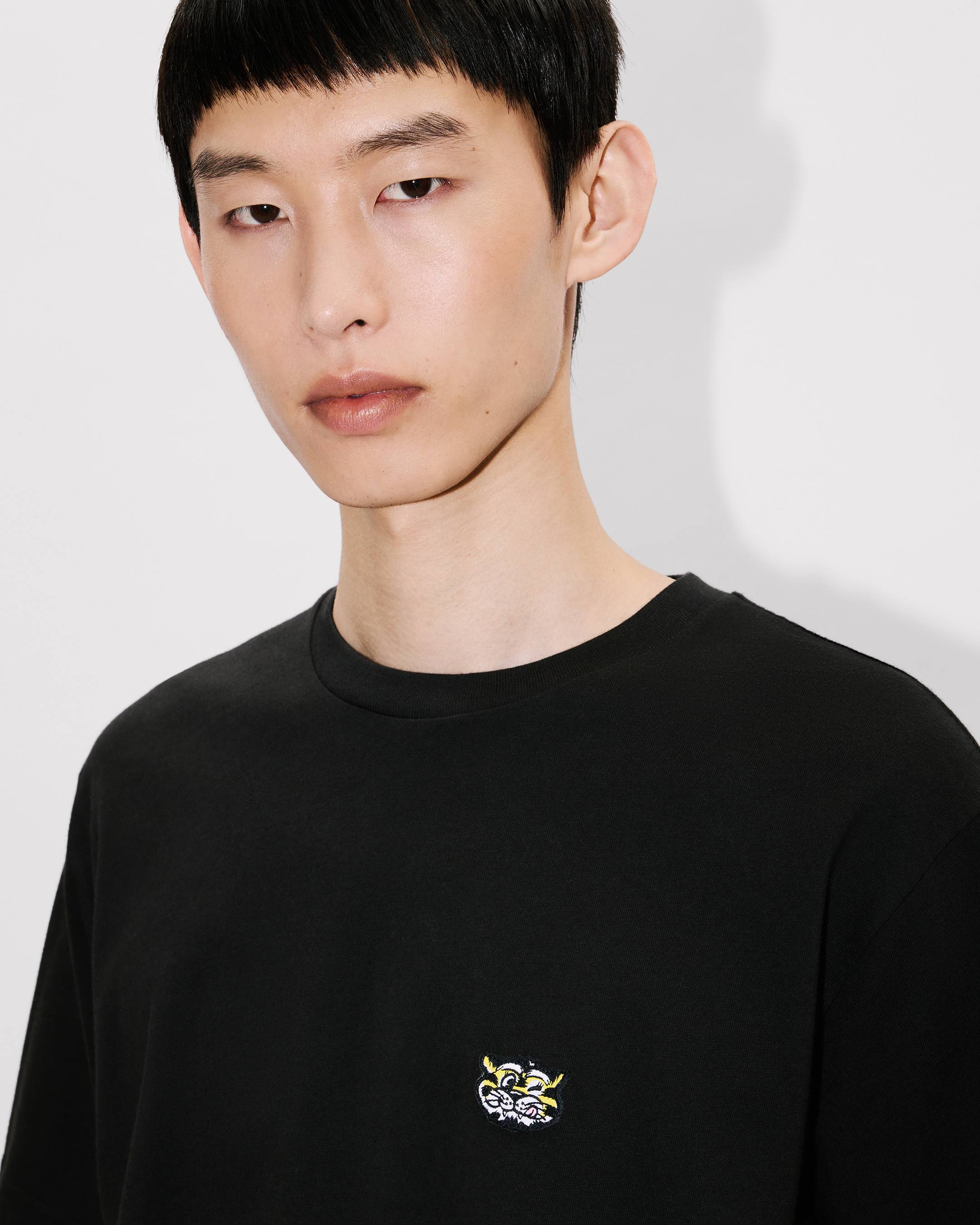 Kenzo Wild Tiger Embroidered Tshirt In Cotton
