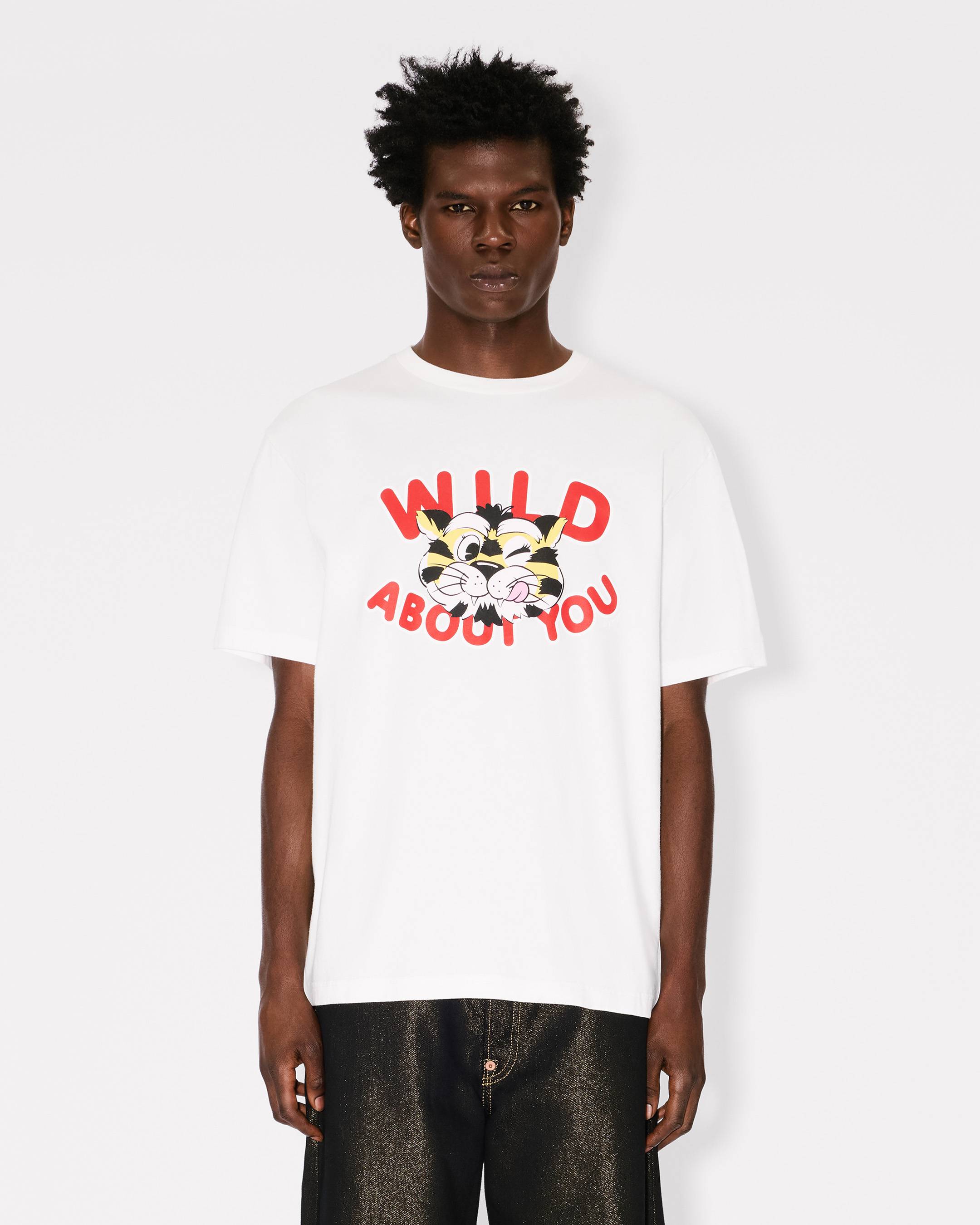 Kenzo Wild Tiger Tshirt In Cotton