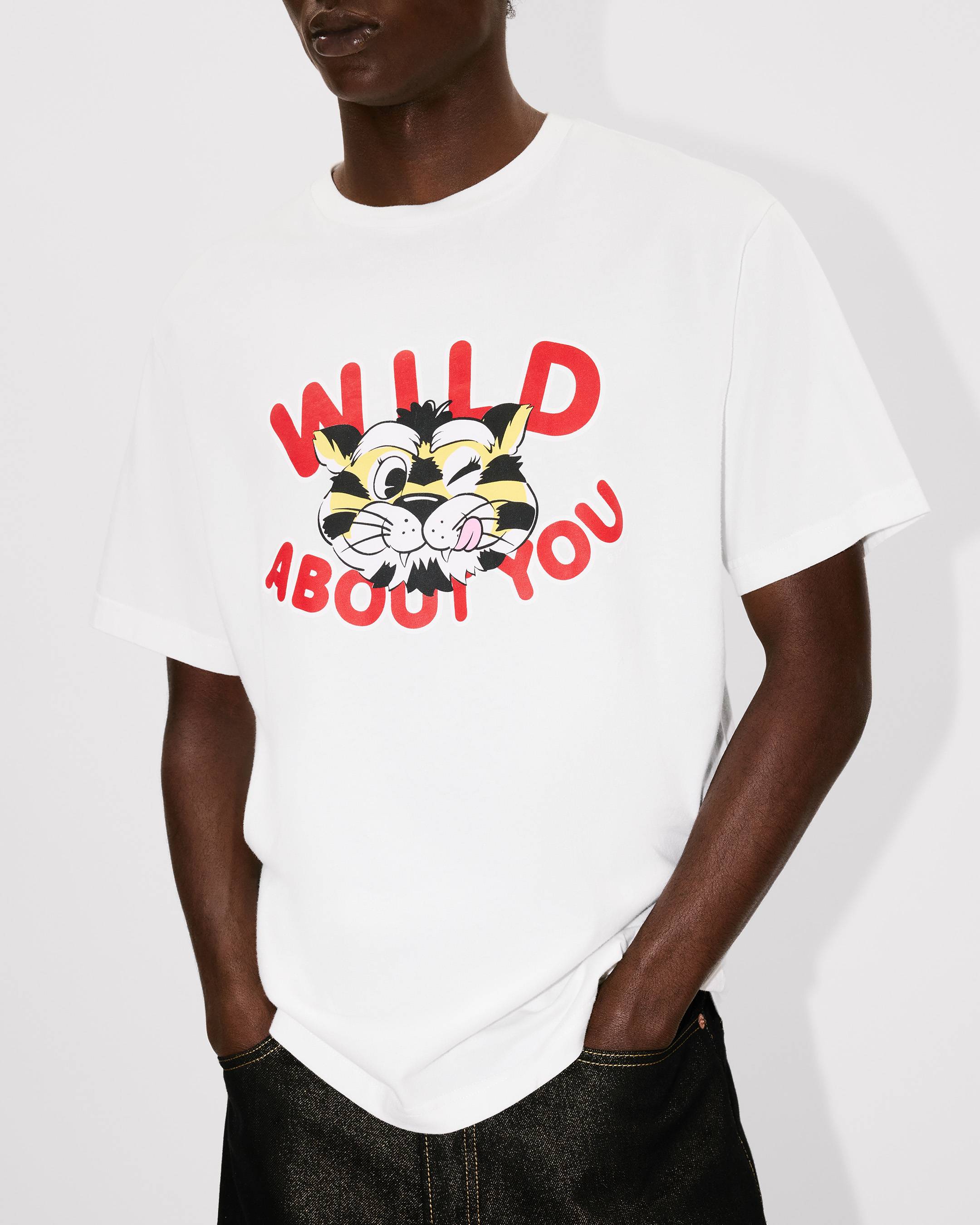 Kenzo Wild Tiger Tshirt In Cotton