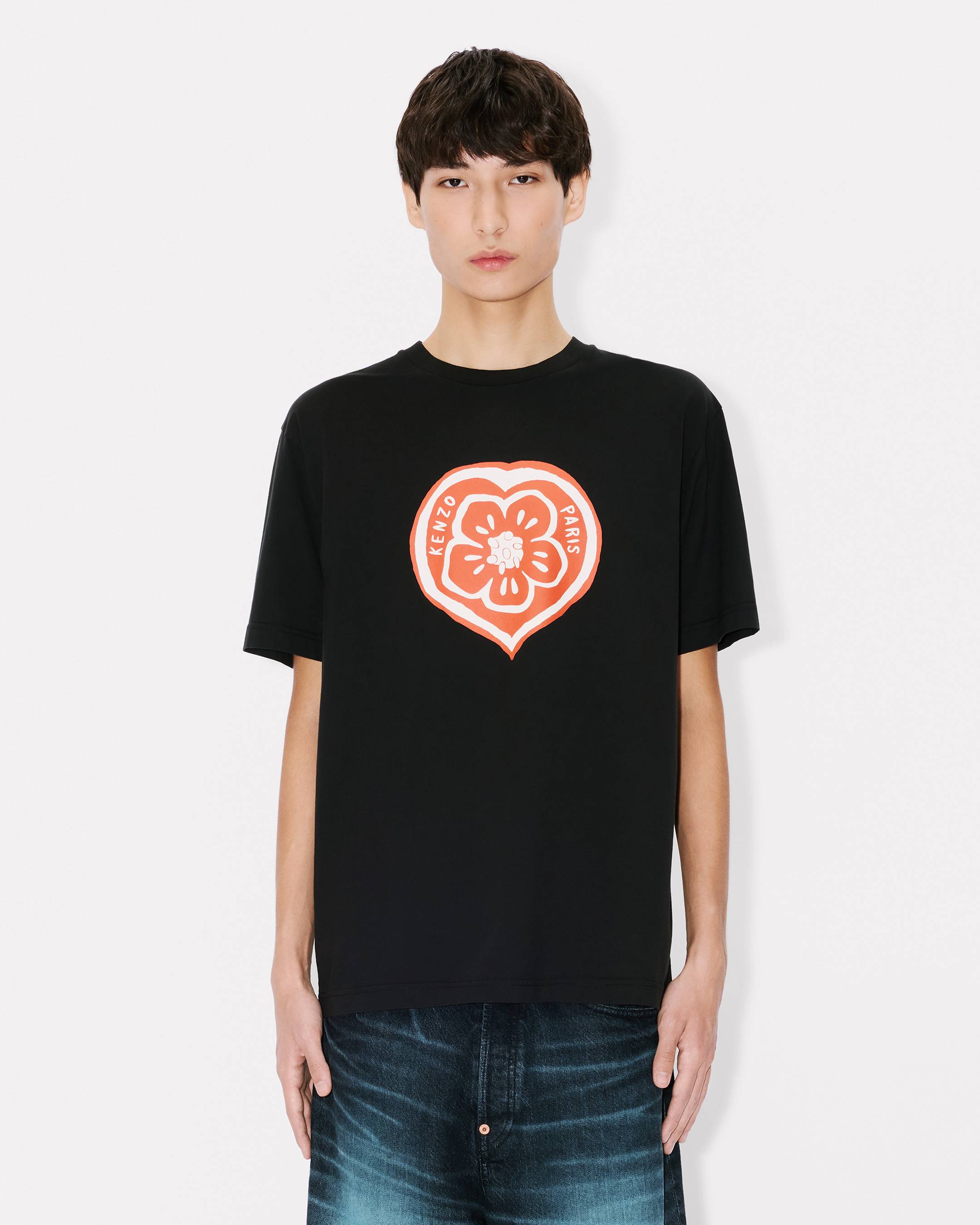 Kenzo Boke Heart Tshirt In Cotton