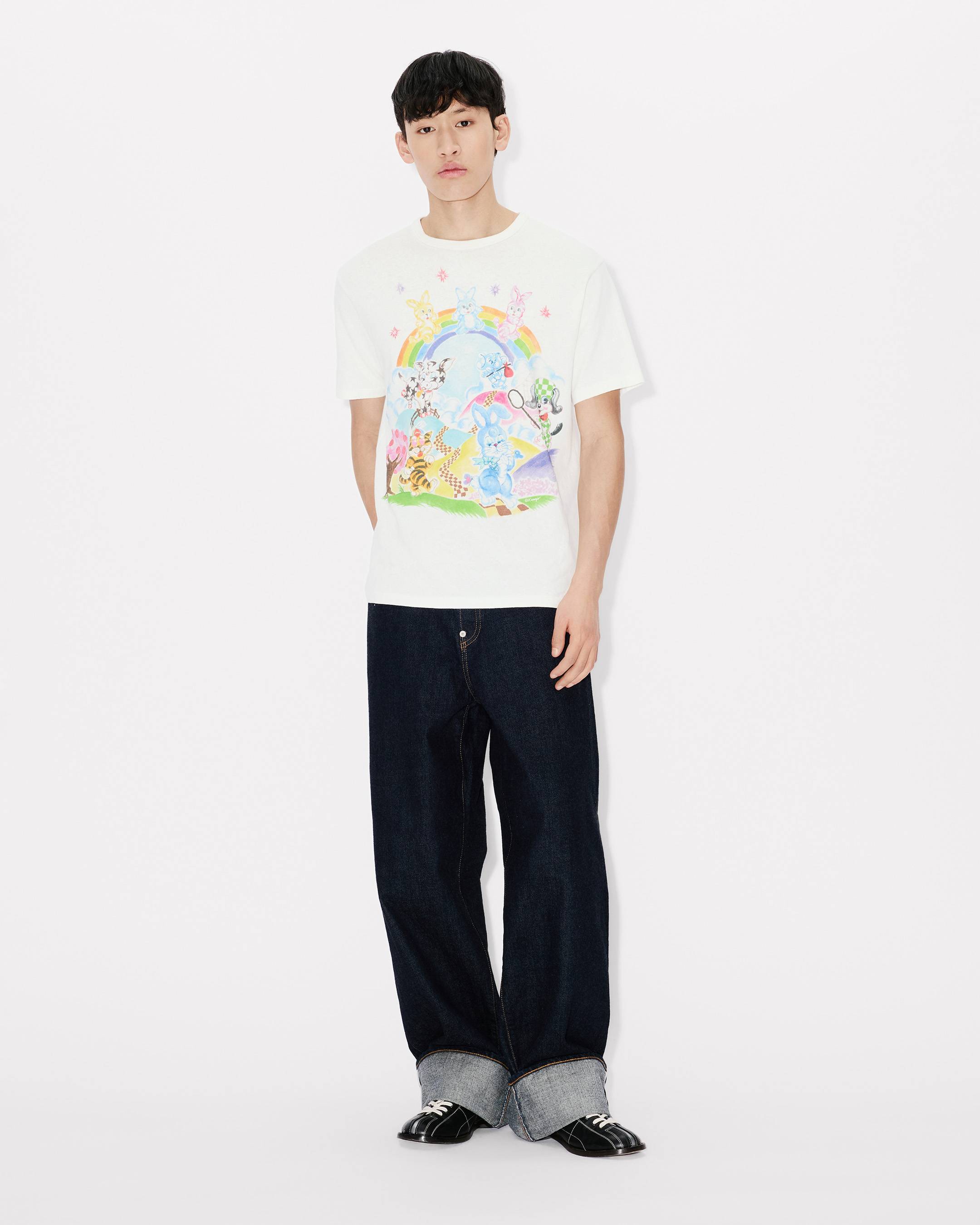 Kenzo Cartoon Genderless Tshirt In Cotton