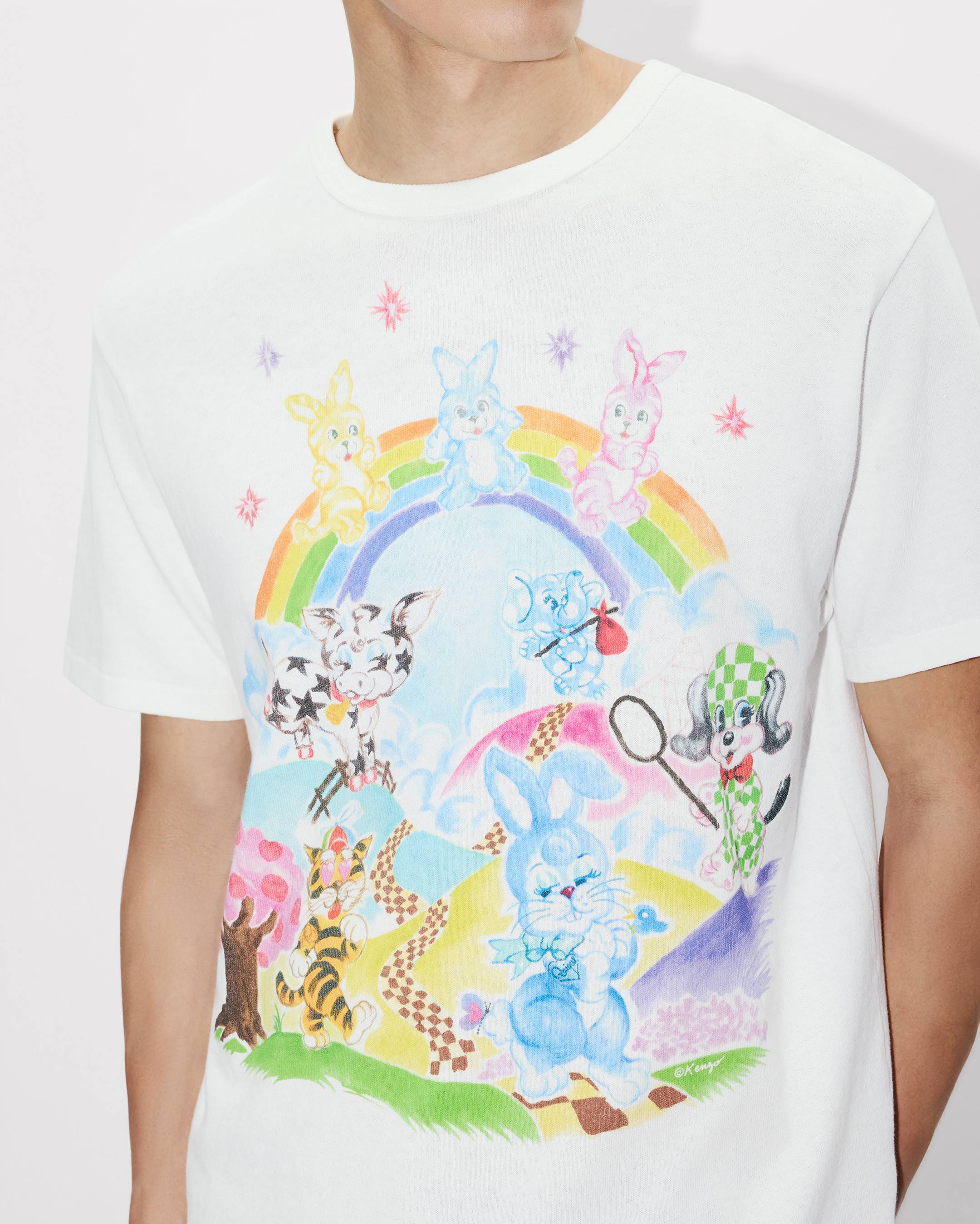 Kenzo Cartoon Genderless Tshirt In Cotton