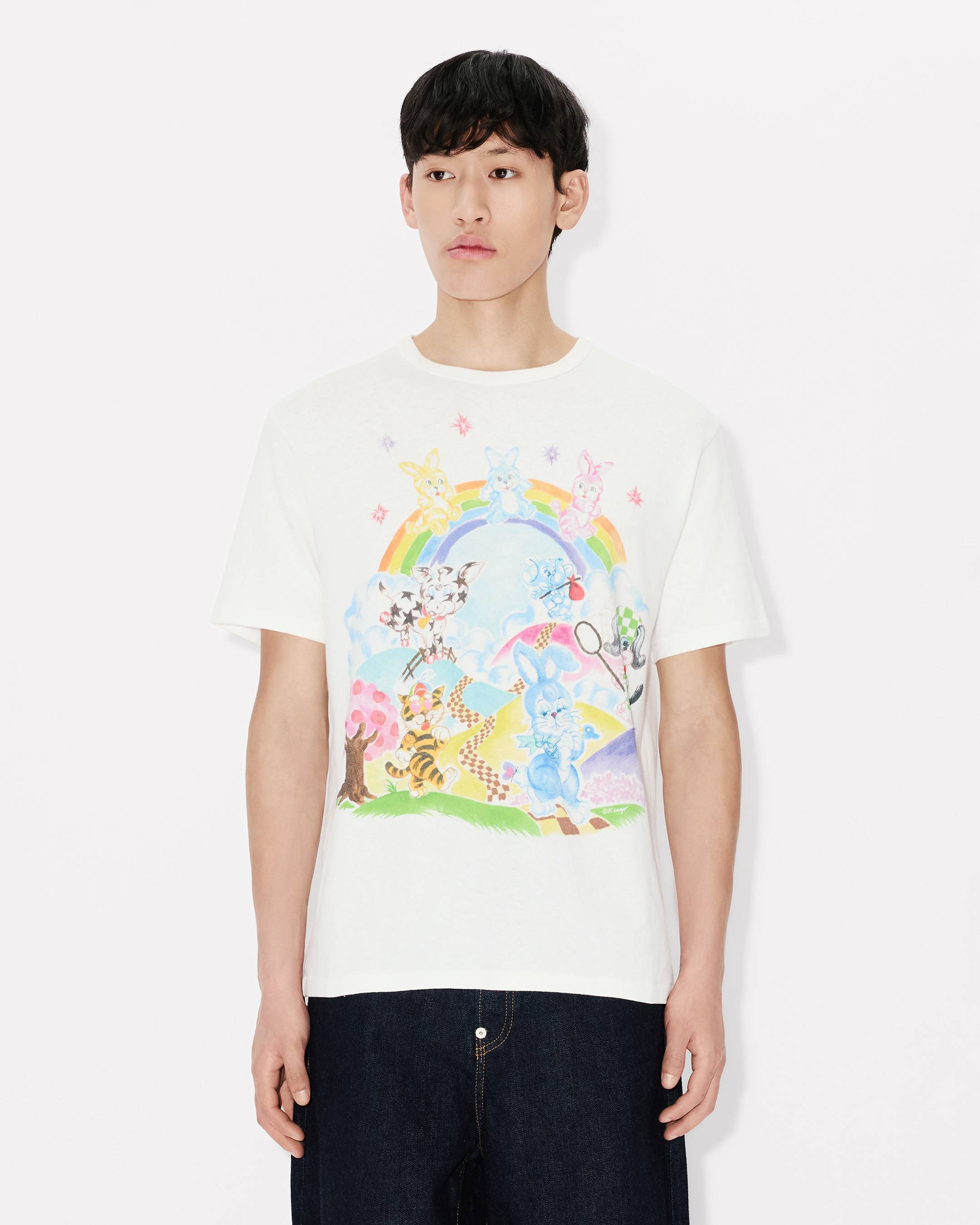 Kenzo Cartoon Genderless Tshirt In Cotton