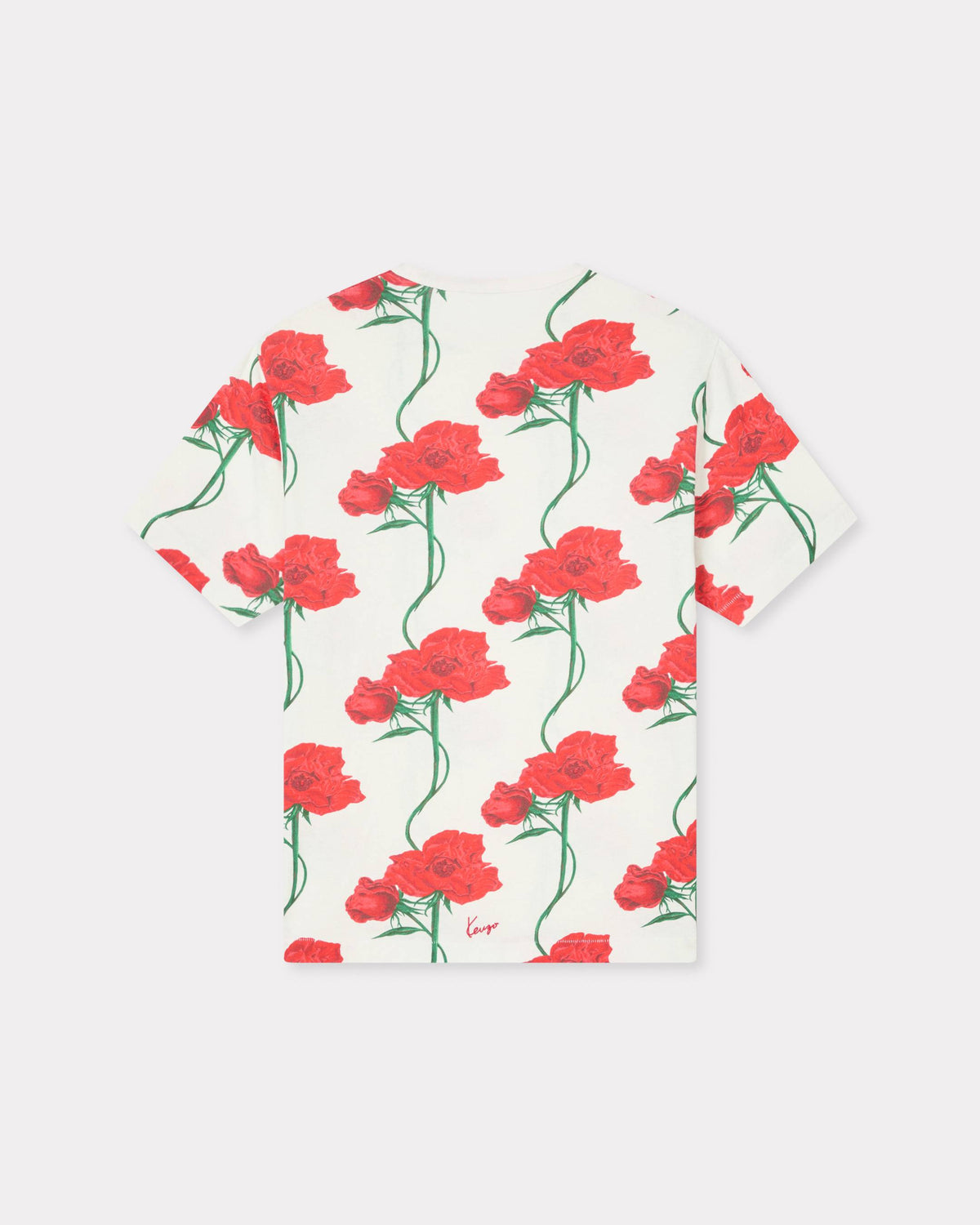 Kenzo Archive Rose Tshirt In Cotton