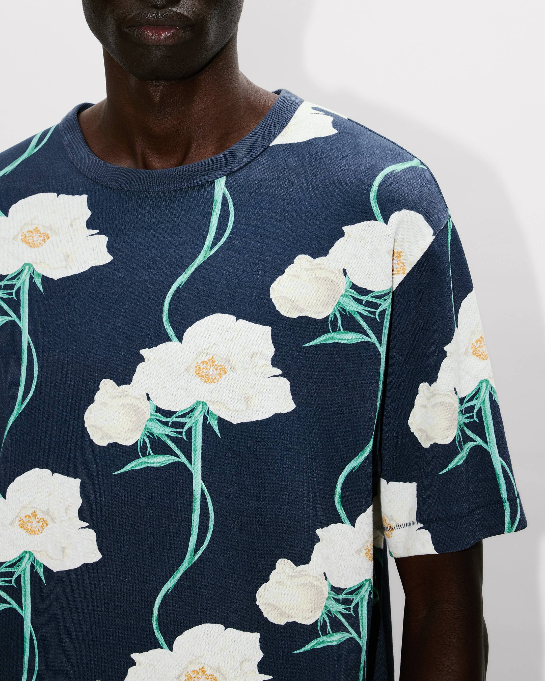 Kenzo Archive Rose Tshirt In Cotton