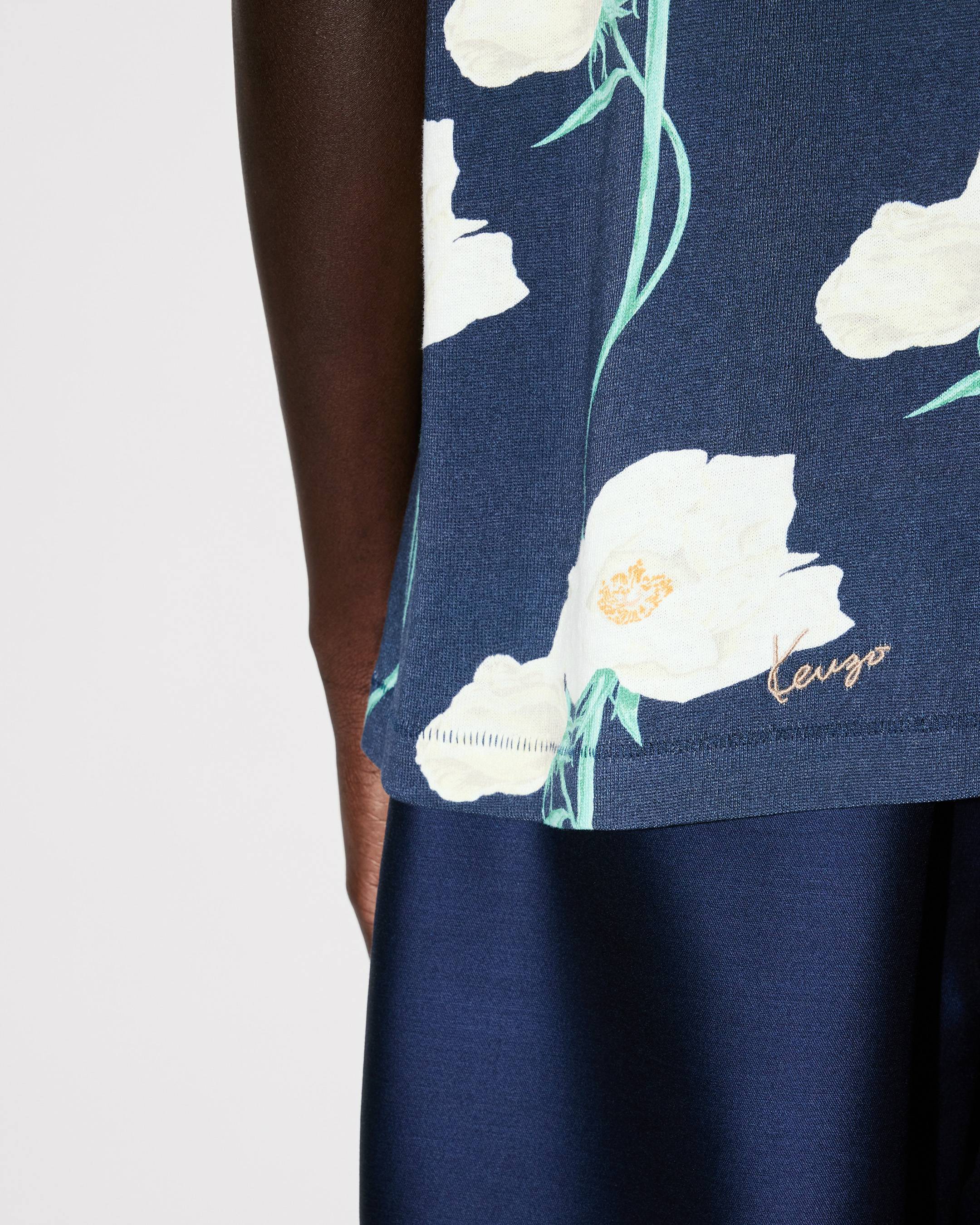 Kenzo Archive Rose Tshirt In Cotton