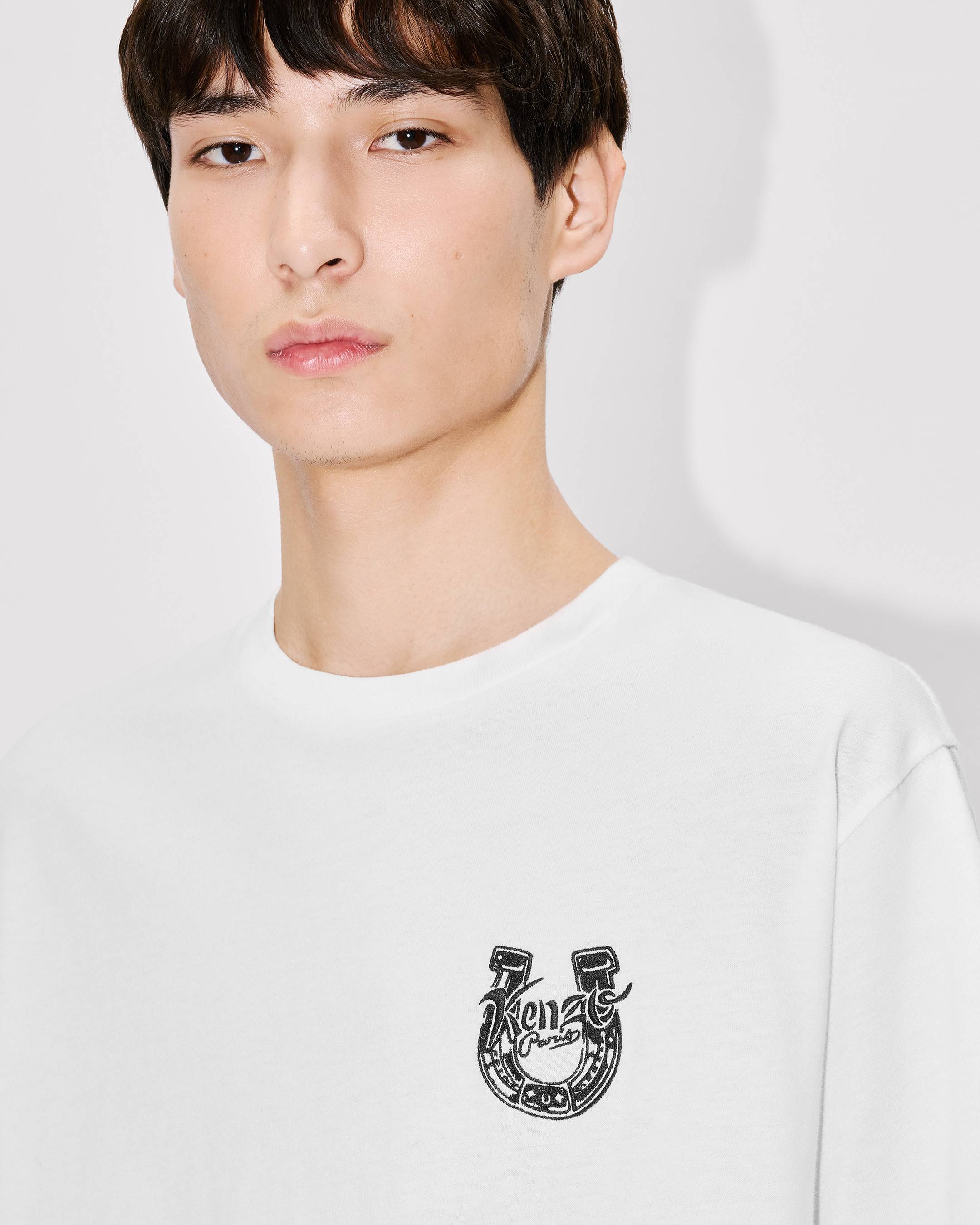 Kenzo Lunar New Year Embroidered Tshirt In Cotton