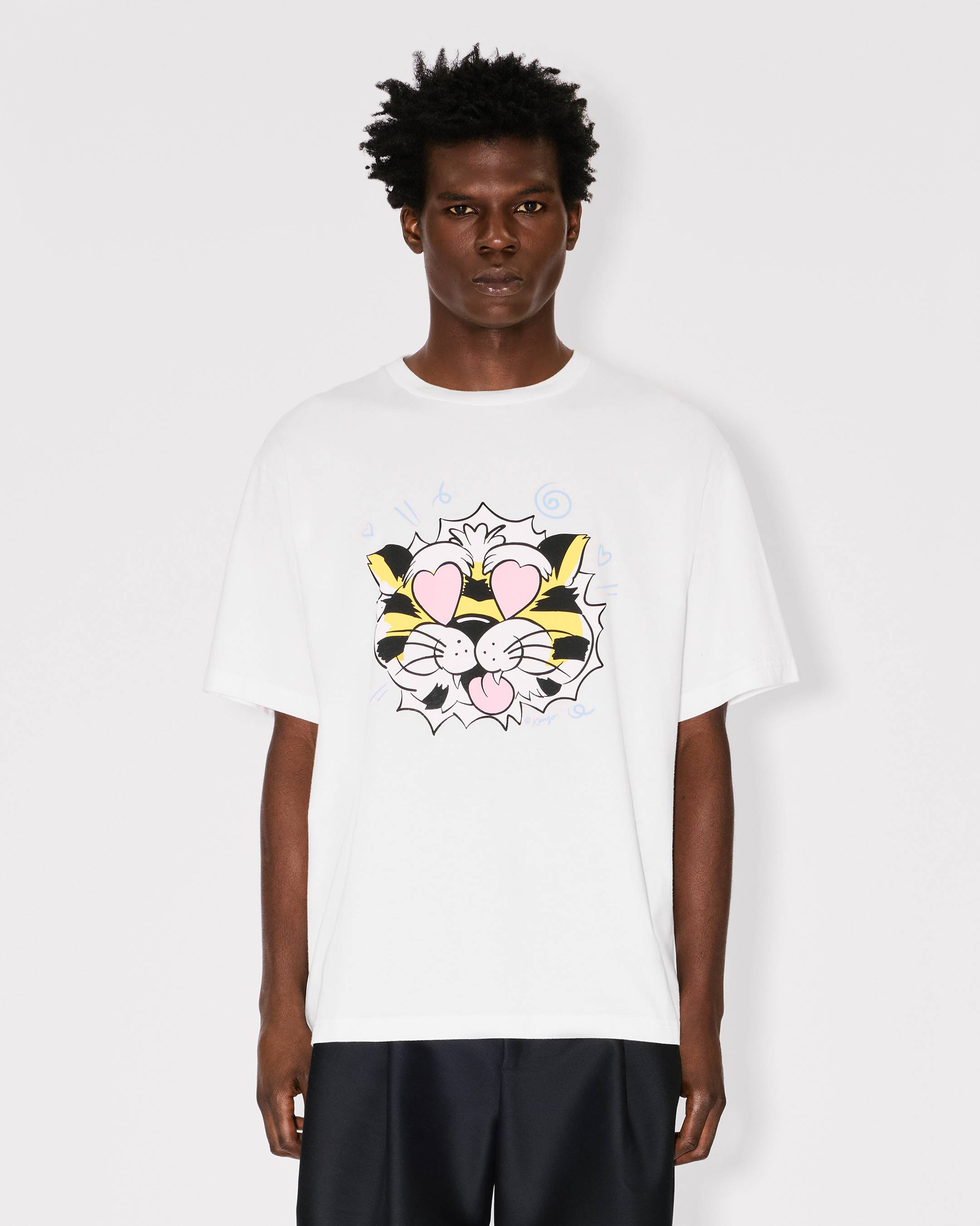 Kenzo Wild Tiger Oversized Tshirt In Cotton