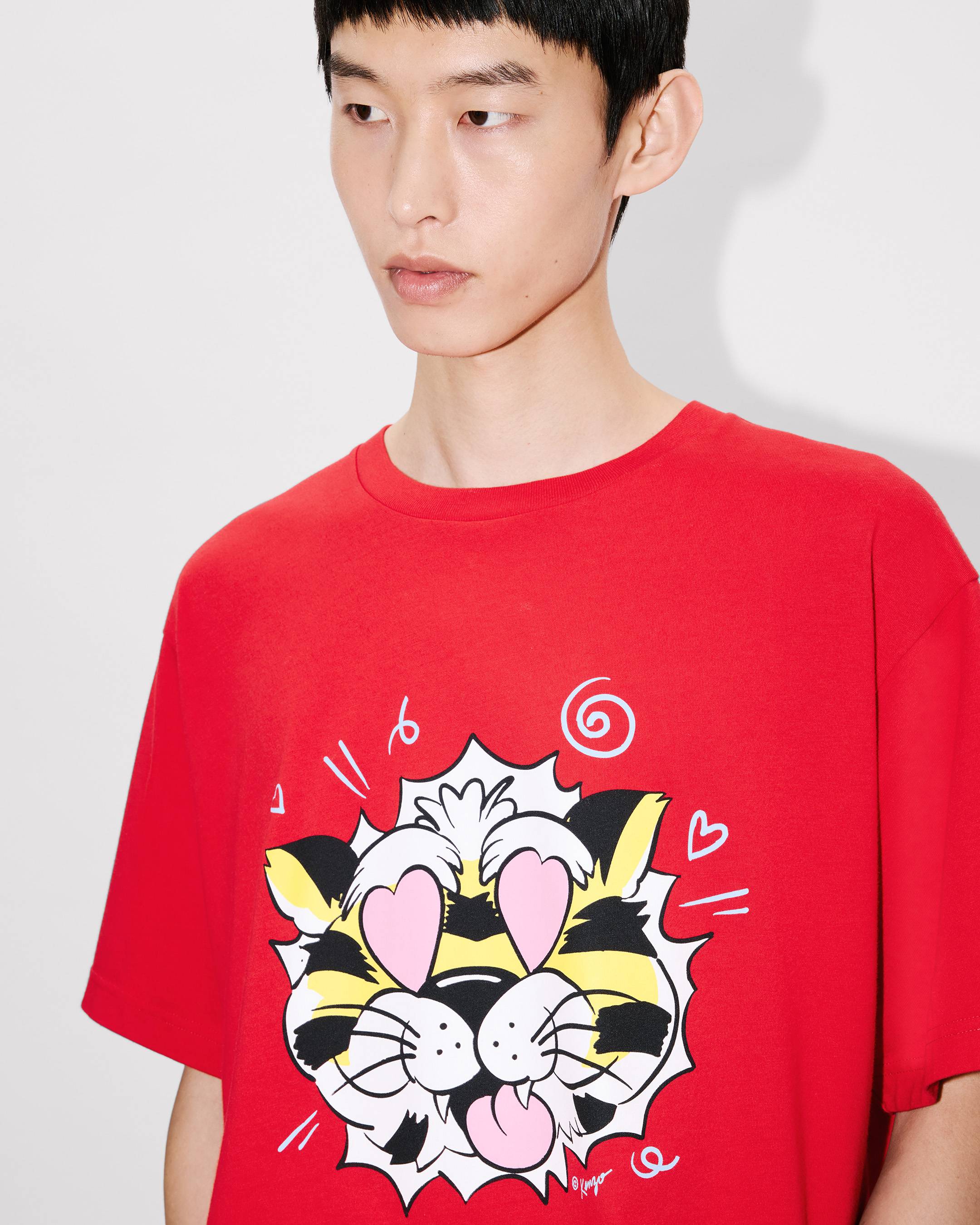 Kenzo Wild Tiger Oversized Tshirt In Cotton