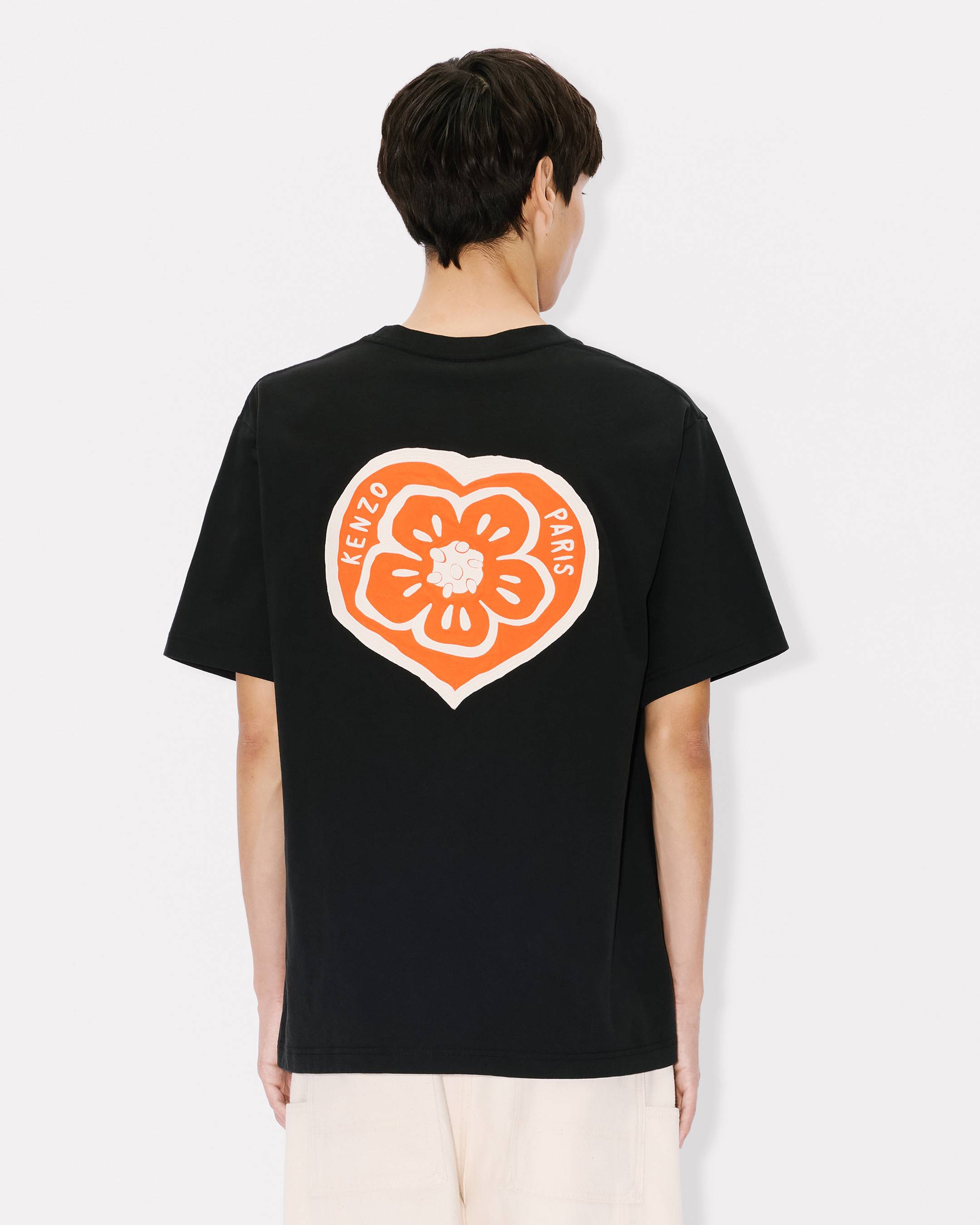 Kenzo Boke Heart Oversized Tshirt In Cotton