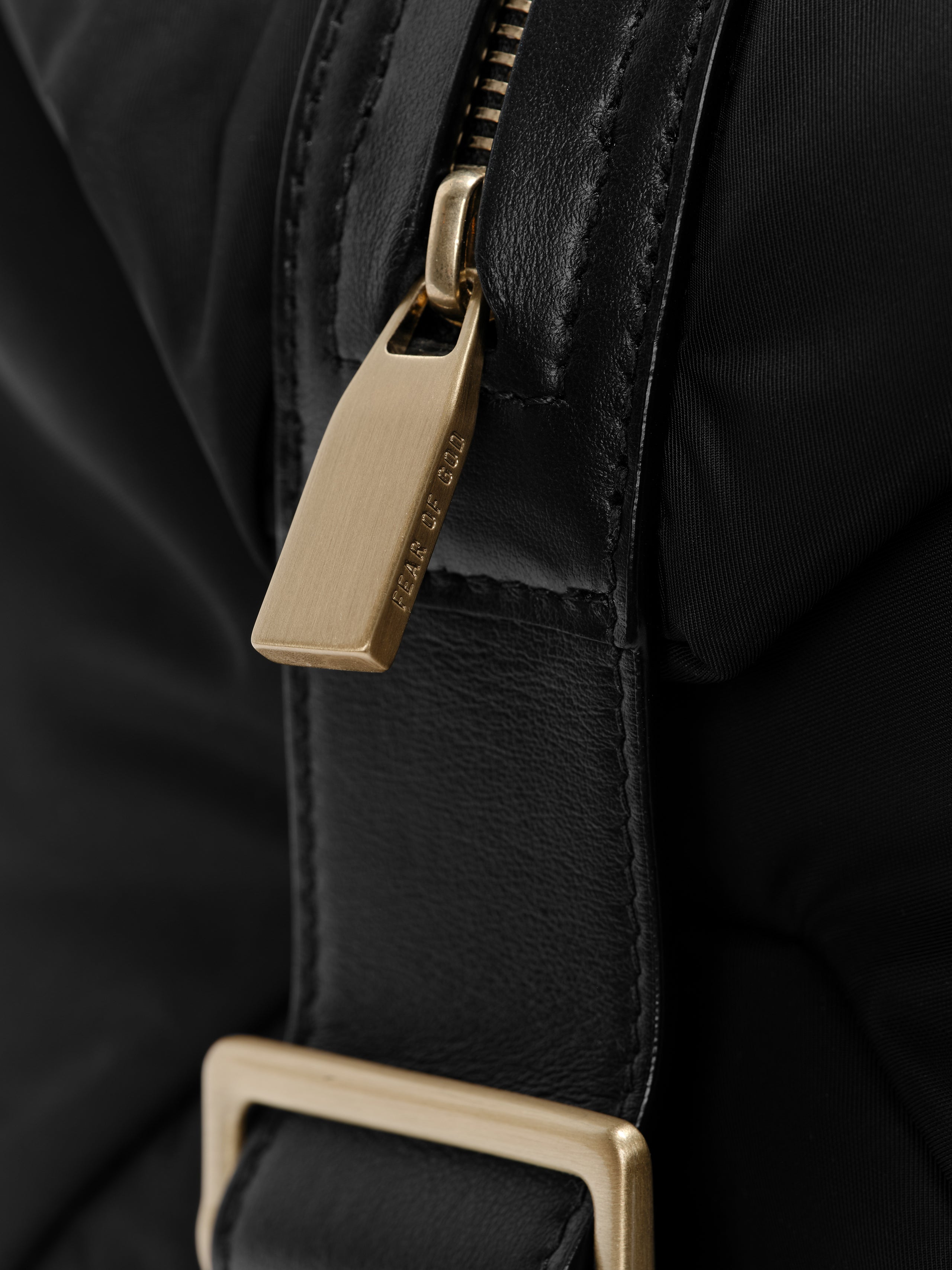 Essentials Nylon Belted Duffle Black