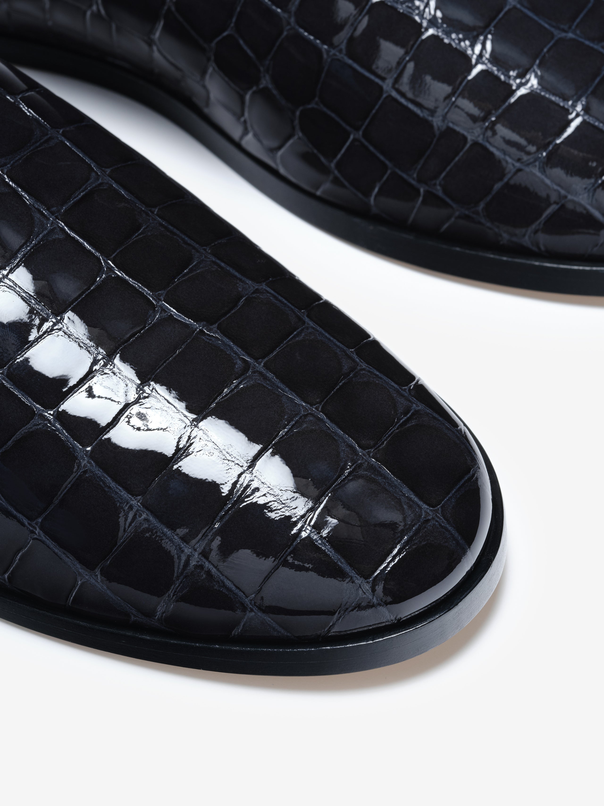 Essentials Croc Printed Slippers Midnight Blue